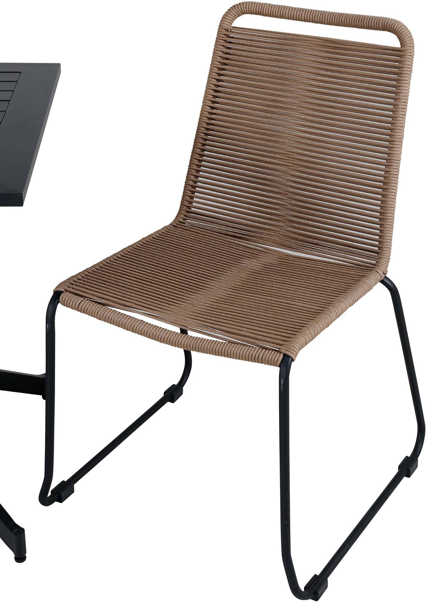 Way Outdoor-Tischset + Lindos 70cm/2St. in Schwarz Braun präsentiert im Onlineshop von KAQTU Design AG. Gartentischset ist von Venture Home