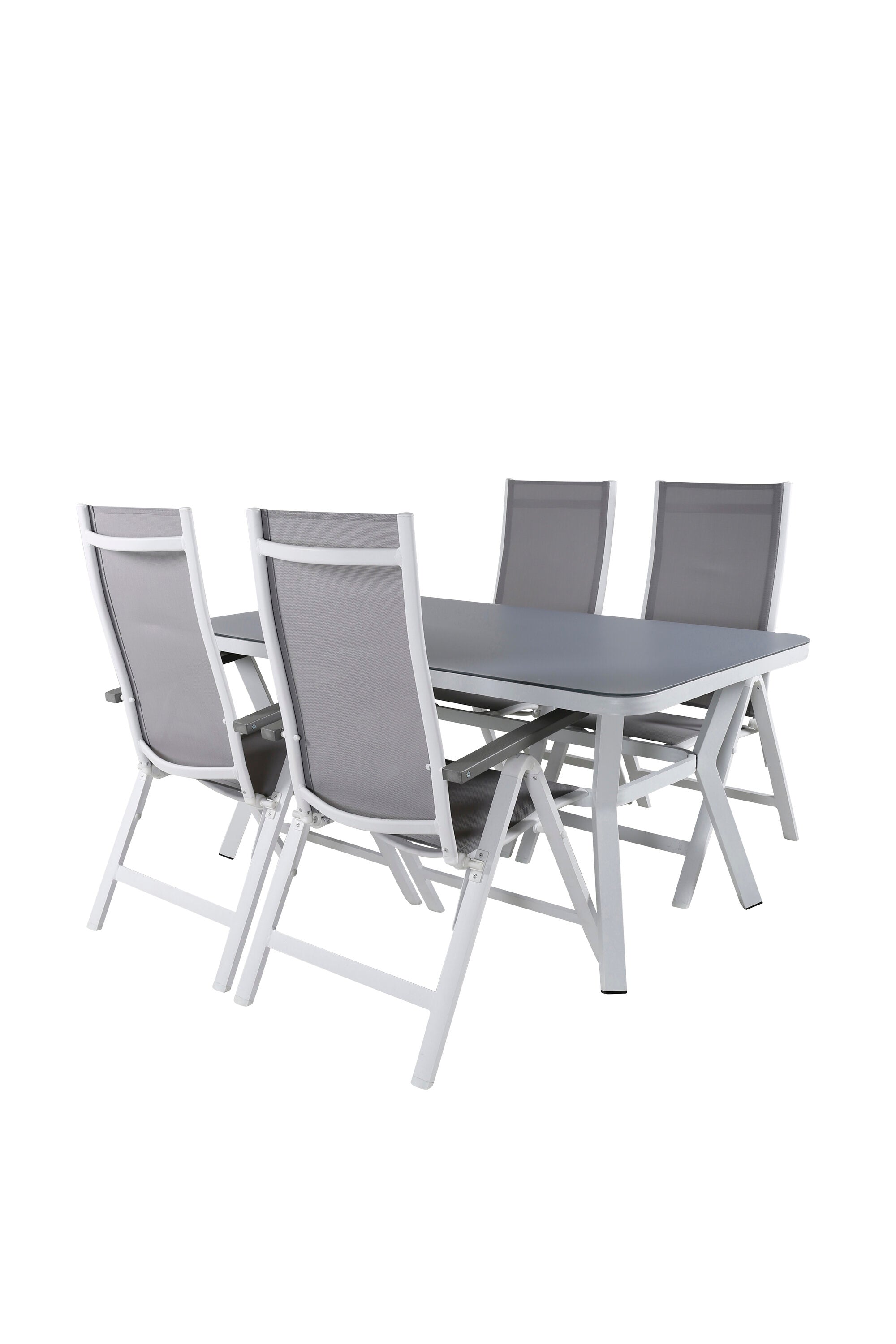 Virya Rechteckiges Gartentisch-Set in Grey/White präsentiert im Onlineshop von KAQTU Design AG. Gartentischset ist von Venture Home