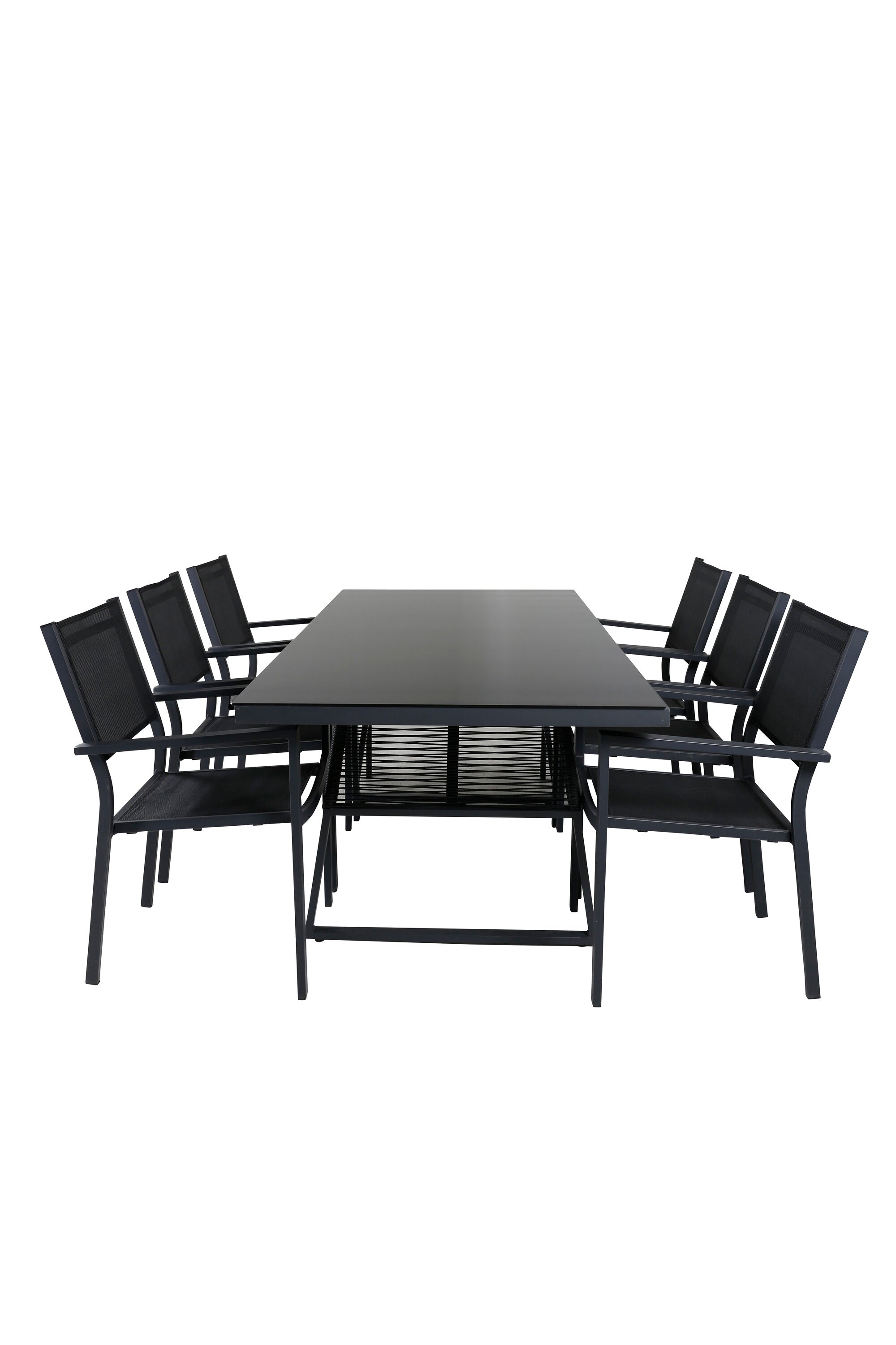 Entdecken Sie das elegante Dallas Gartentisch Set von Venture Home – robust, wetterfest und ideal für stilvolle Essmomente drinnen und draußen.
