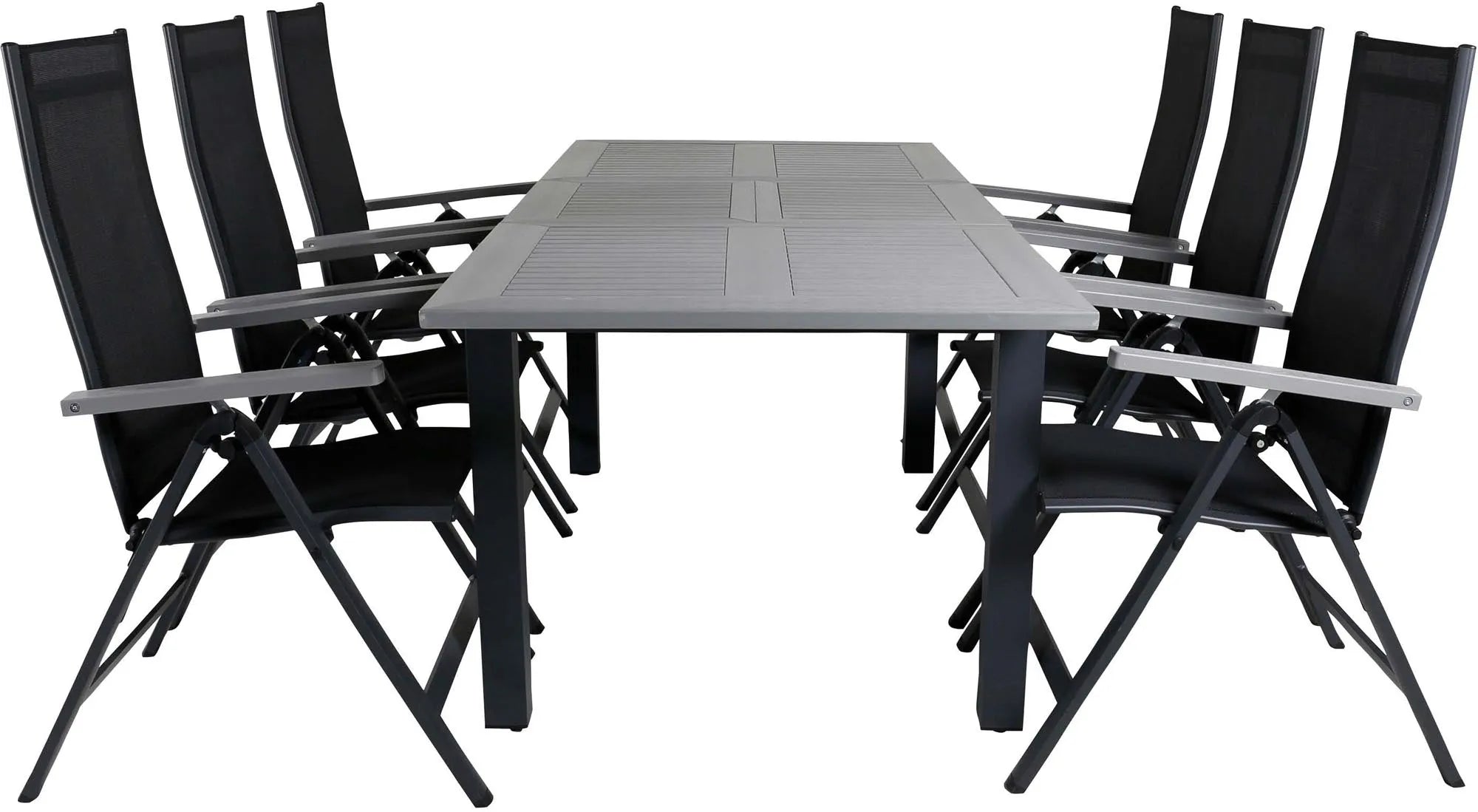 Venture Home Albany: Anpassbares Outdoor-Set mit 6 Stühlen.