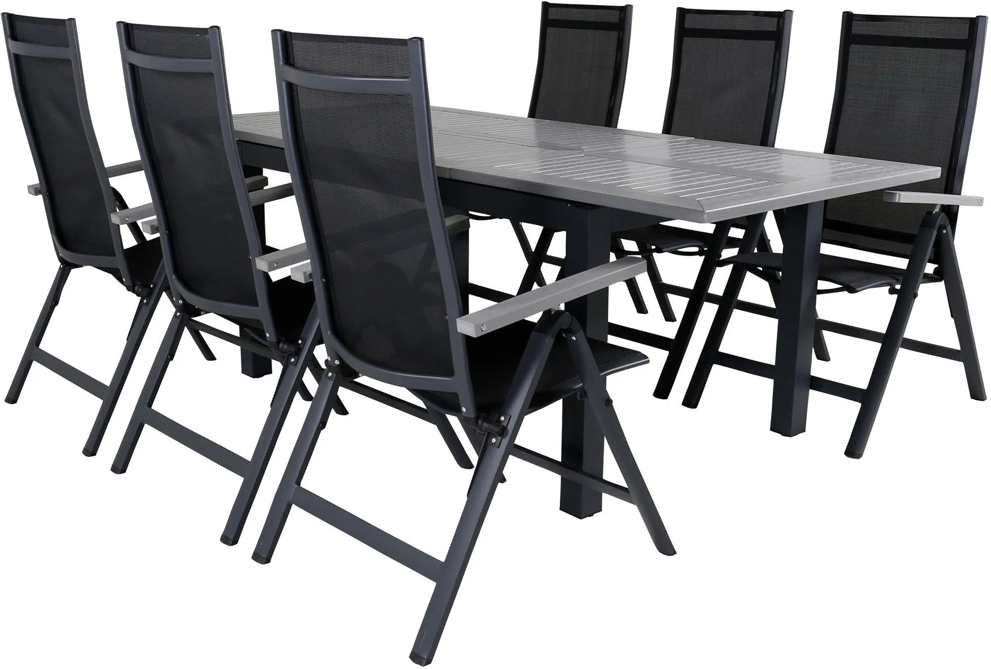 Venture Home Albany: Stilvolles, erweiterbares Outdoor-Esstischset.
