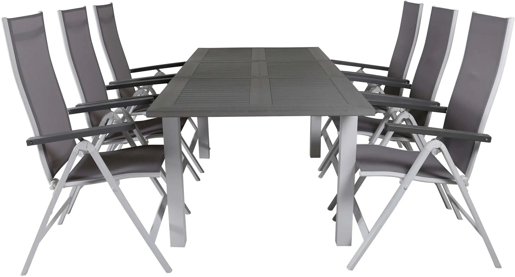 Venture Home Albany: Stilvolles, erweiterbares Outdoor-Esstischset.