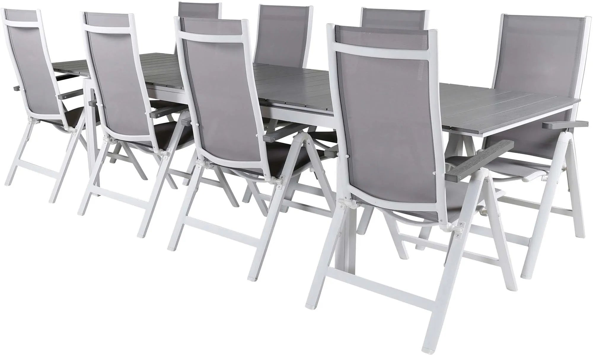 Elegantes Tischset für gesellige Runden im Freien, langlebig und komfortabel, perfekt für jede Gartengestaltung.
