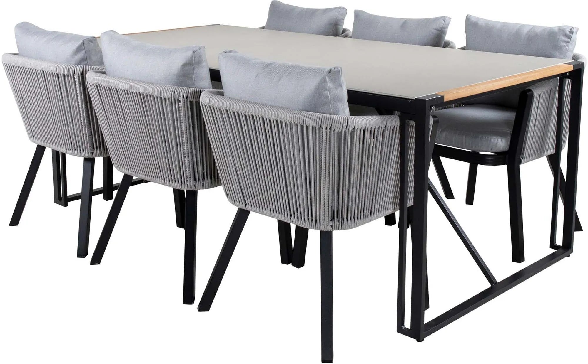 Elegantes Texas Tischset 200cm für 6 von Venture Home genießen.