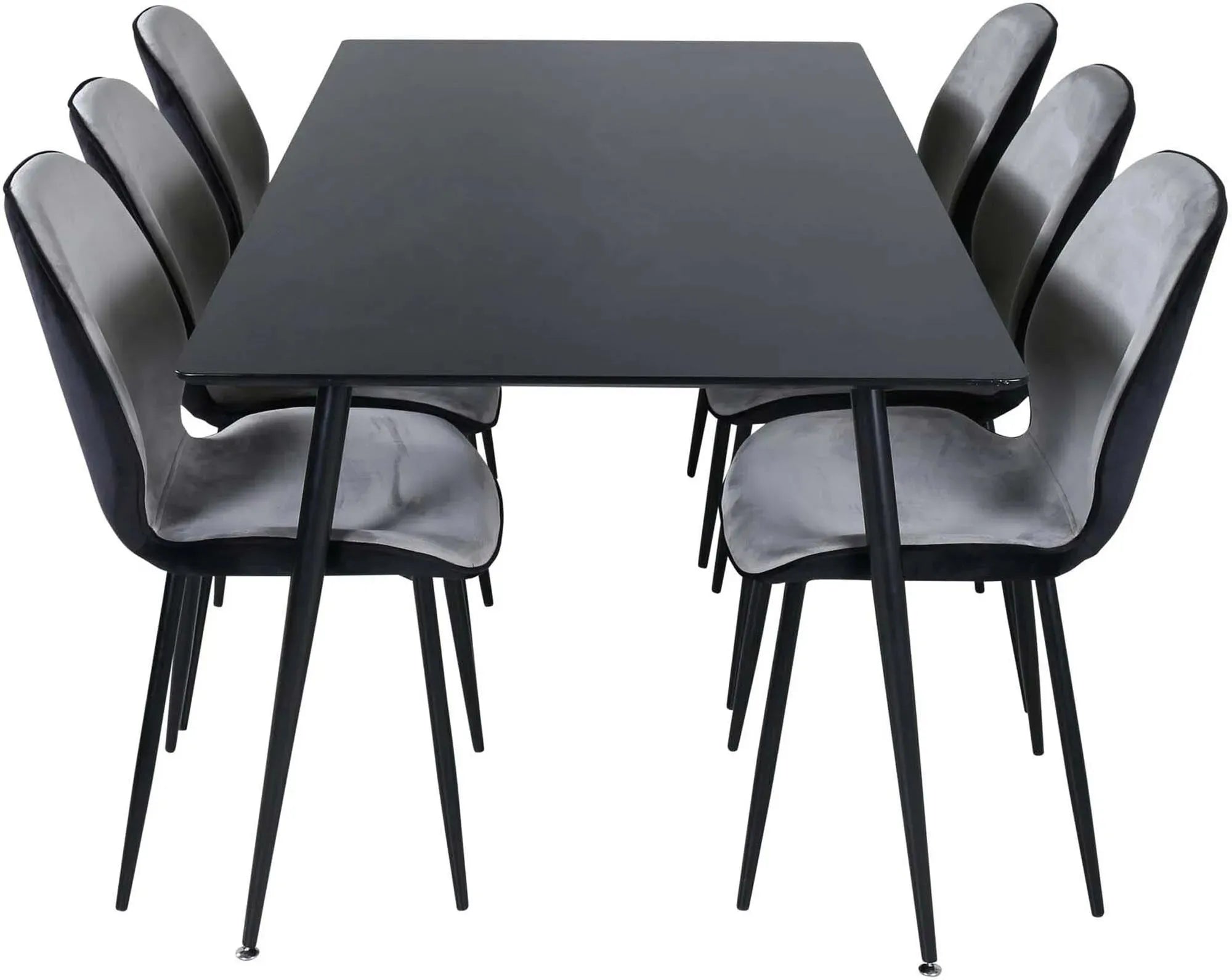 Stilvolles Silar Esszimmerset mit 180cm Tisch und 6 Stühlen.