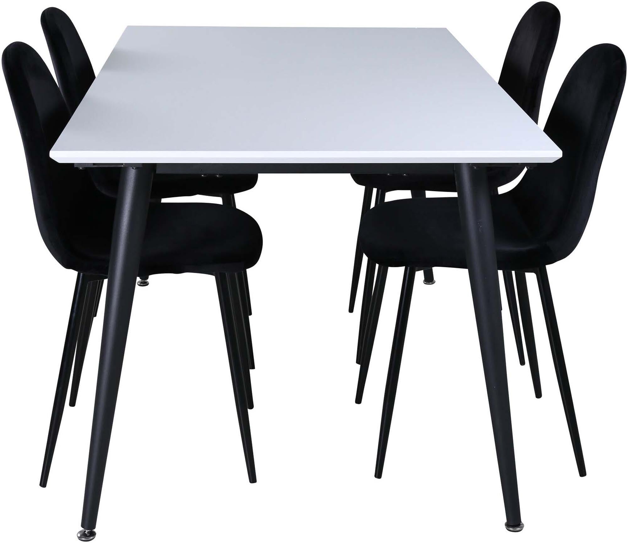Jimmy Esszimmerset + Polar 150cm/4St. in Schwarz präsentiert im Onlineshop von KAQTU Design AG. Esszimmerset ist von Venture Home