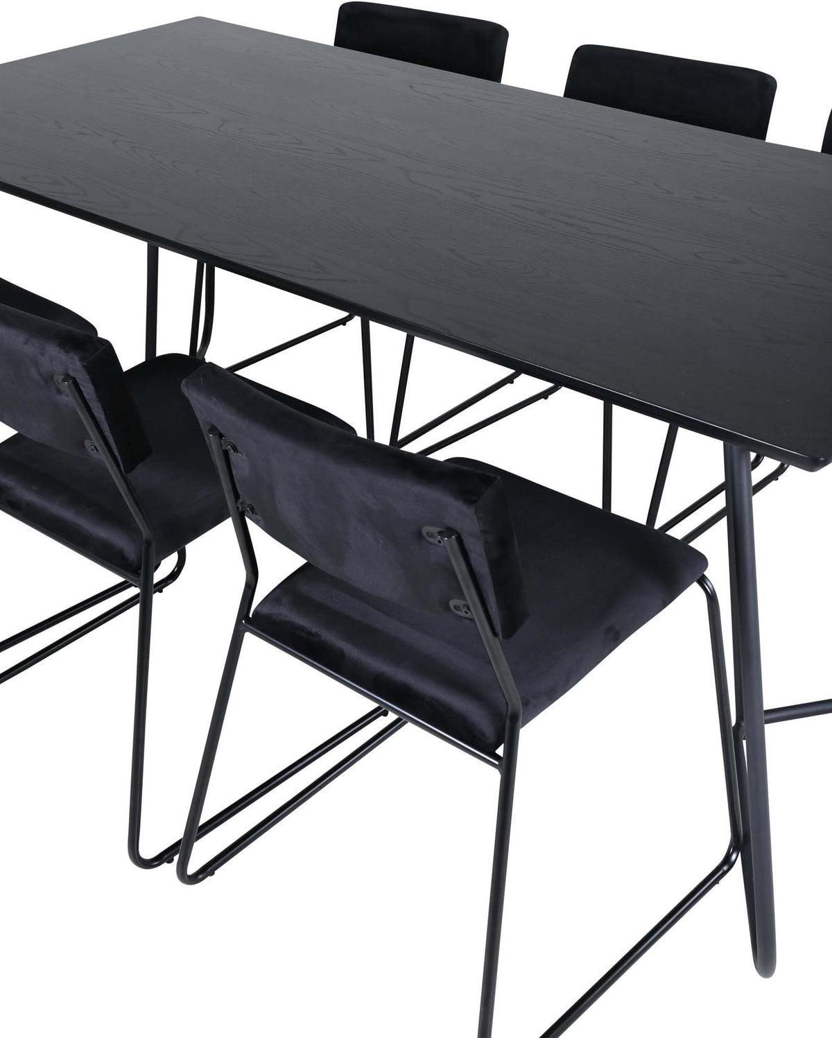 Petra Esszimmerset + Kenth 190cm/6St. in Schwarz präsentiert im Onlineshop von KAQTU Design AG. Esszimmerset ist von Venture Home