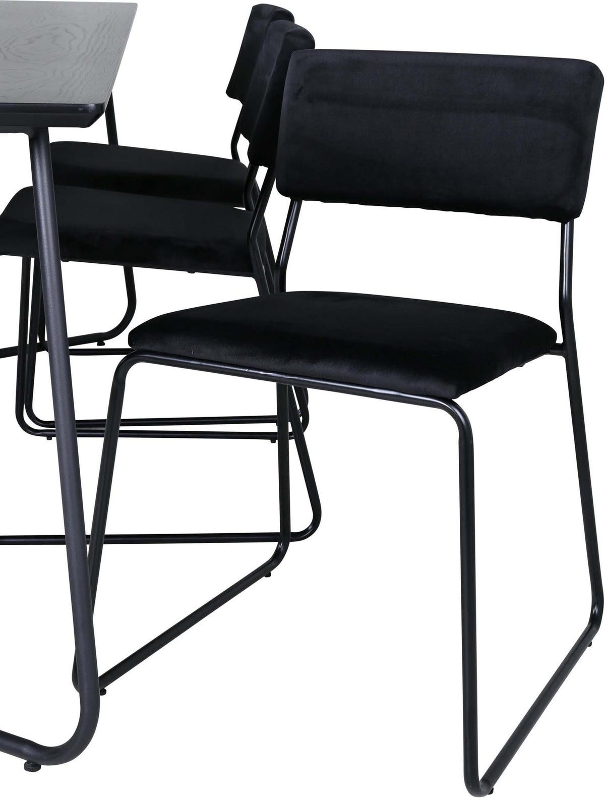 Petra Esszimmerset + Kenth 190cm/6St. in Schwarz präsentiert im Onlineshop von KAQTU Design AG. Esszimmerset ist von Venture Home
