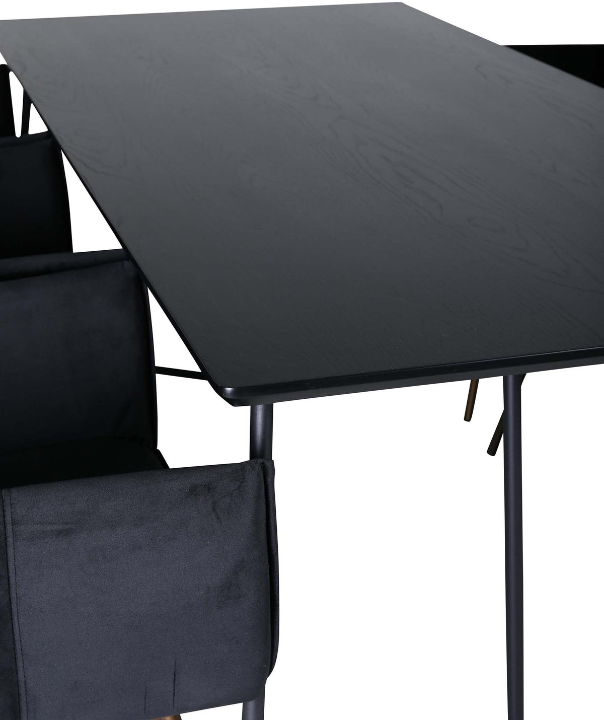 Petra Esszimmerset 190cm/6St. in Schwarz / Kupfer präsentiert im Onlineshop von KAQTU Design AG. Esszimmerset ist von Venture Home