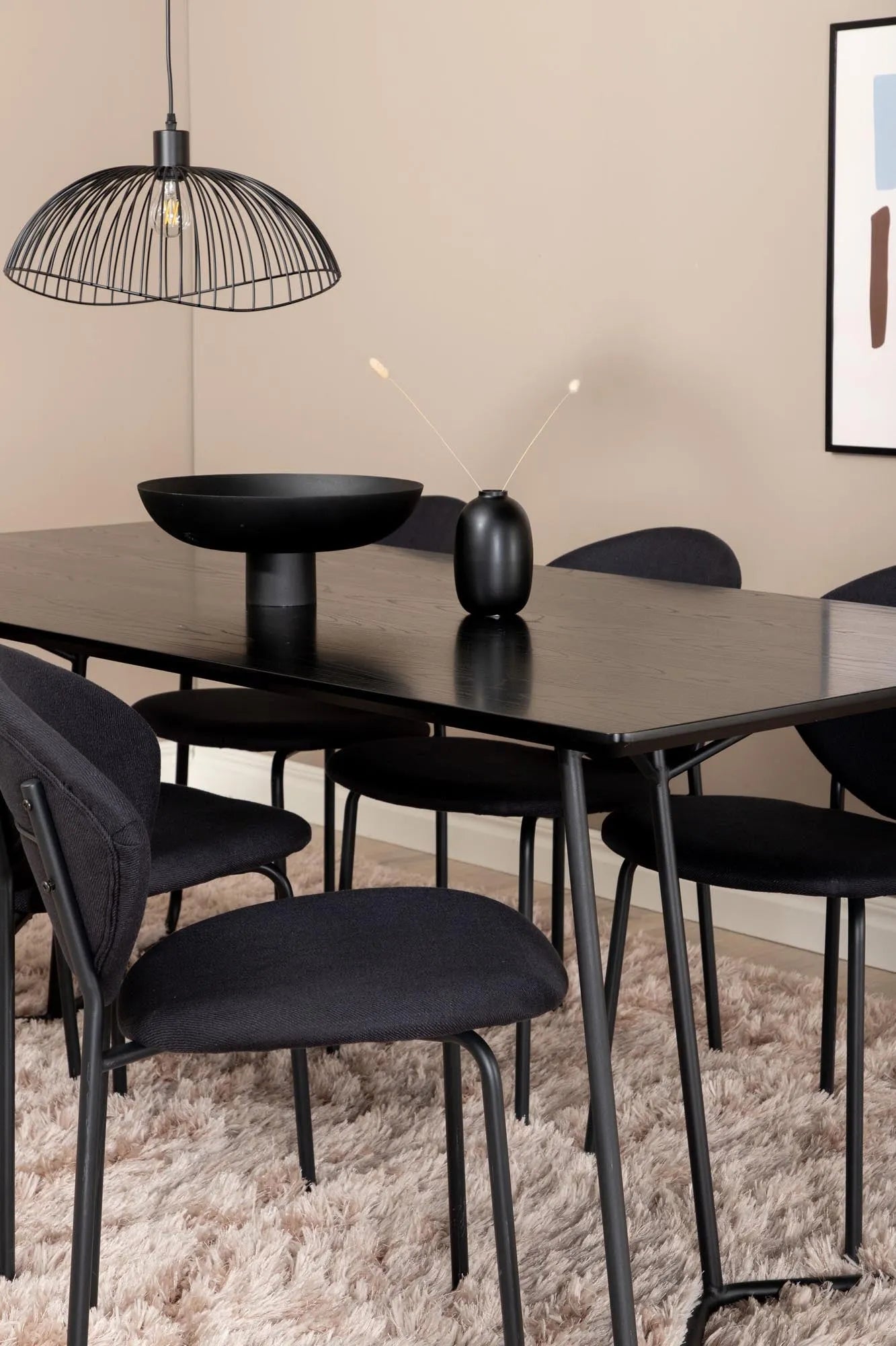 Stilvolles Petra Esszimmerset 190cm mit 6 Stühlen von Venture Home.