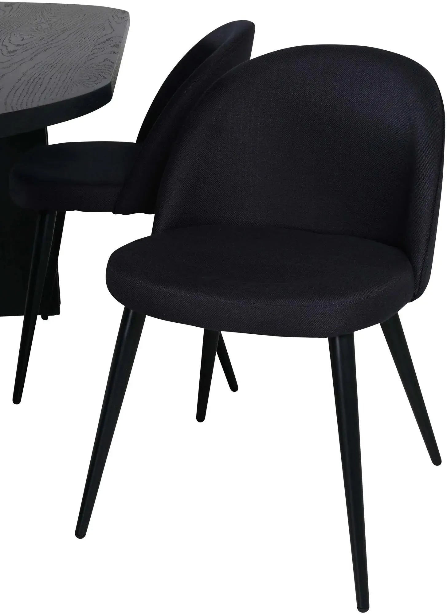 Bianca Esszimmerset: 200cm Tisch & 4 luxuriöse Samtstühle.