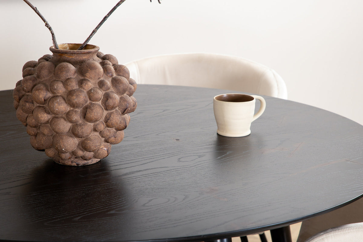 Dipp Esszimmerset + Berit ⌀115cm/4St. in Beige, Schwarz präsentiert im Onlineshop von KAQTU Design AG. Esszimmerset ist von Venture Home