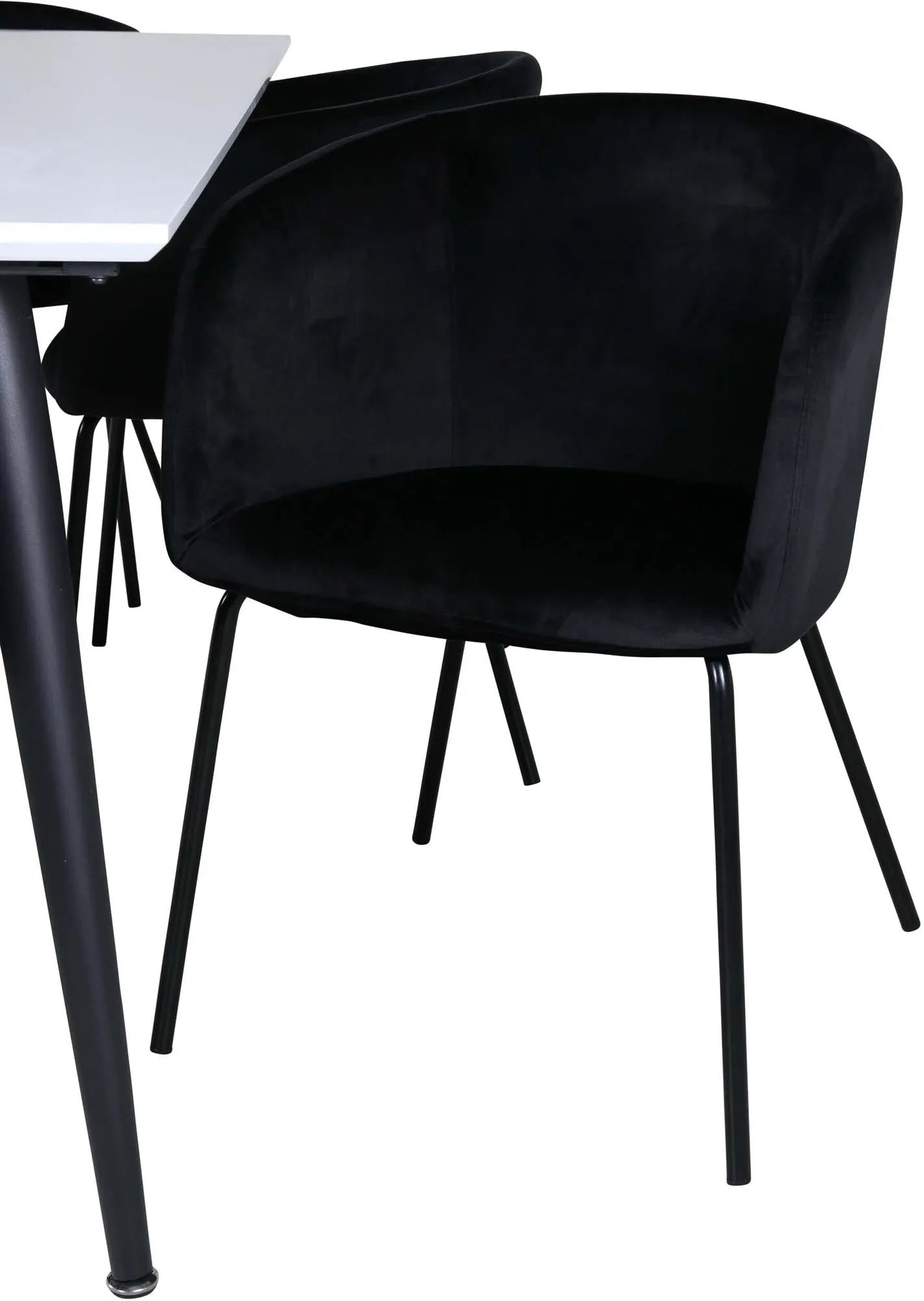 Stilvolles Jimmy Esszimmerset 195cm mit 6 Berit Stühlen von Venture Home.