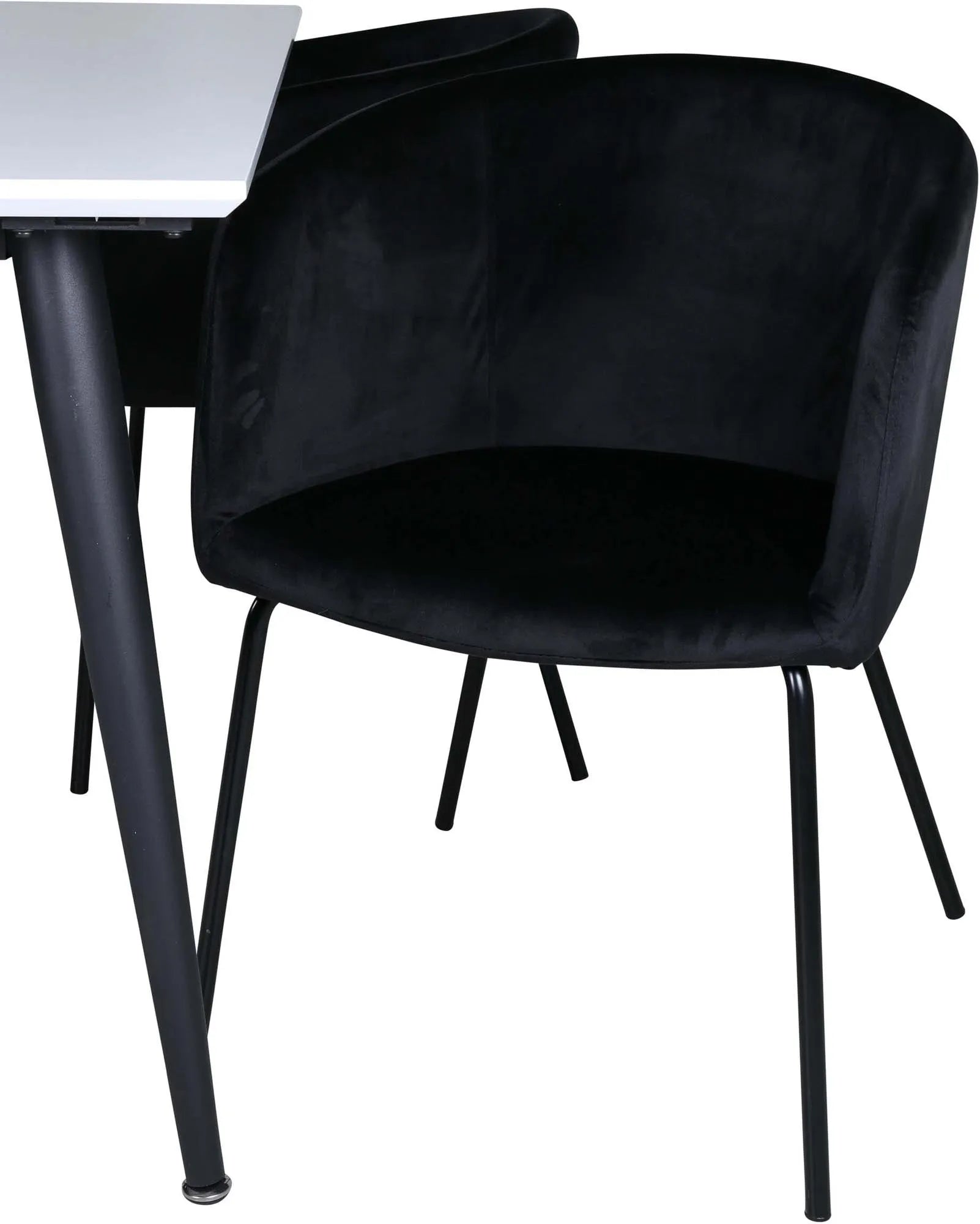 Elegantes Jimmy Esszimmerset mit 4 Berit Stühlen von Venture Home.