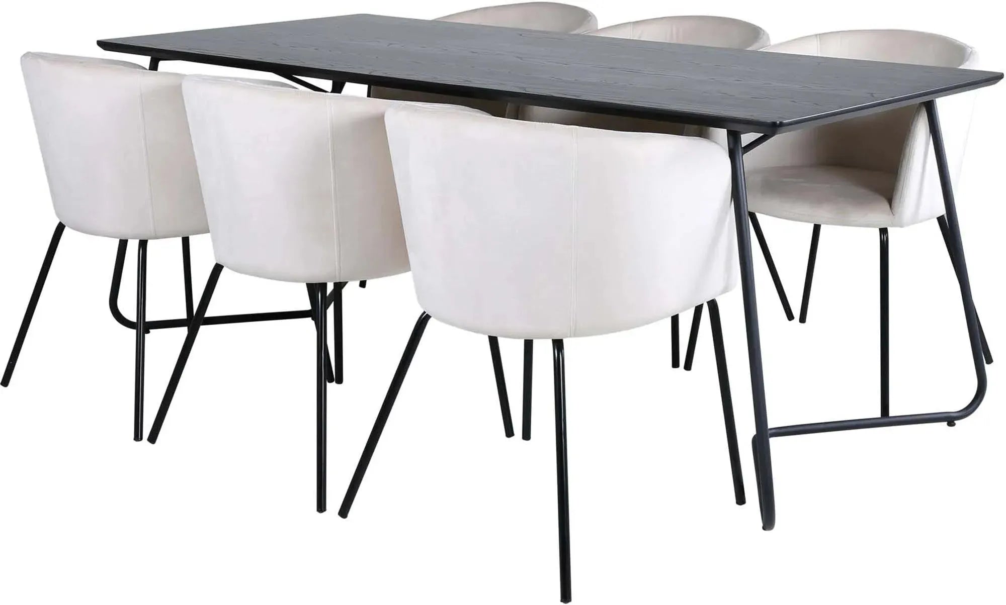Modernes Petra Esszimmerset 190cm mit 6 Stühlen von Venture Home.