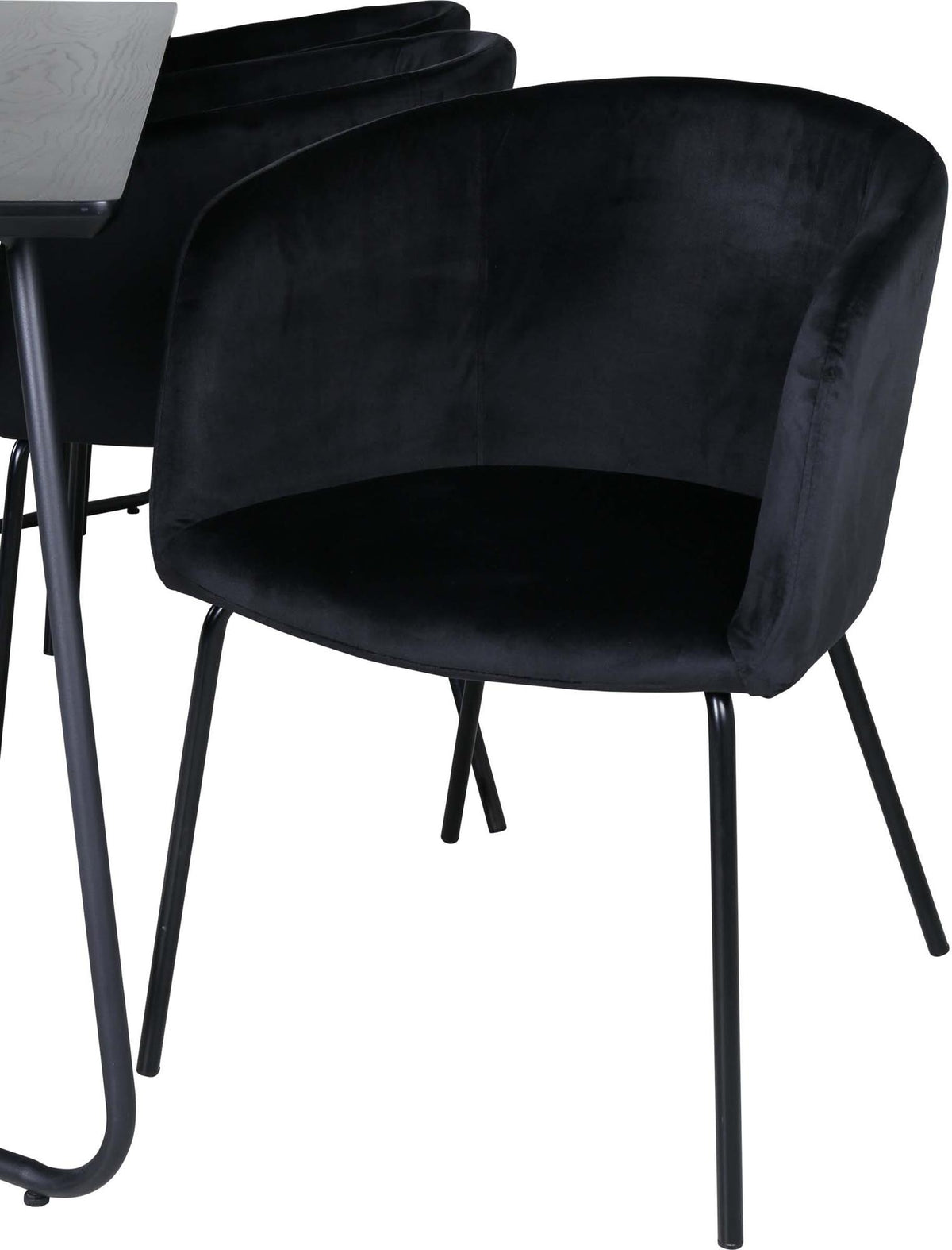 Petra Esszimmerset + Berit 190cm/6St. in Schwarz präsentiert im Onlineshop von KAQTU Design AG. Esszimmerset ist von Venture Home