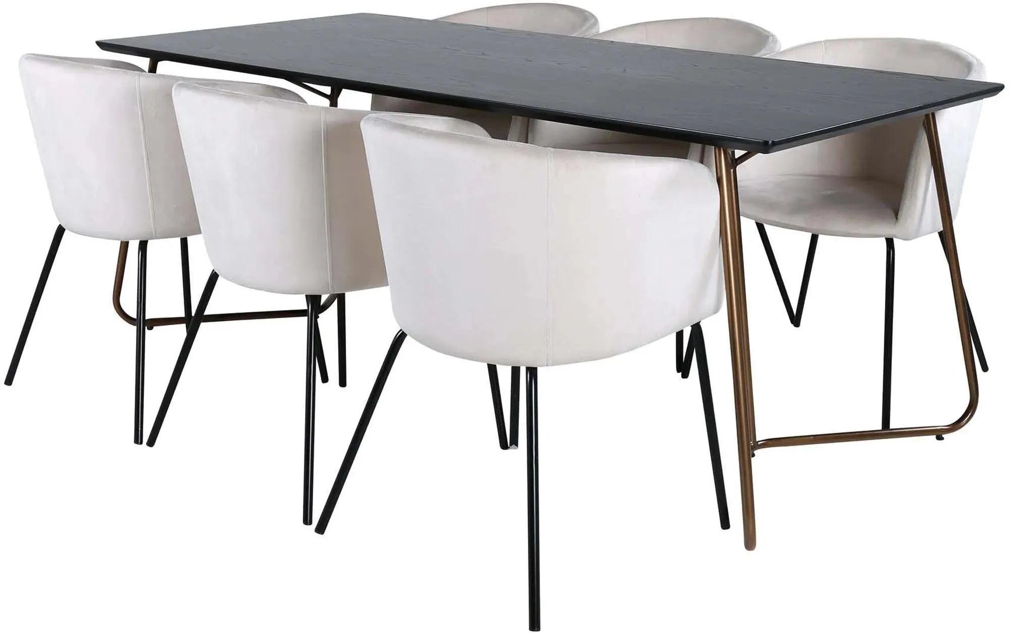 Modernes Petra Esszimmerset 190cm mit 6 Stühlen von Venture Home.