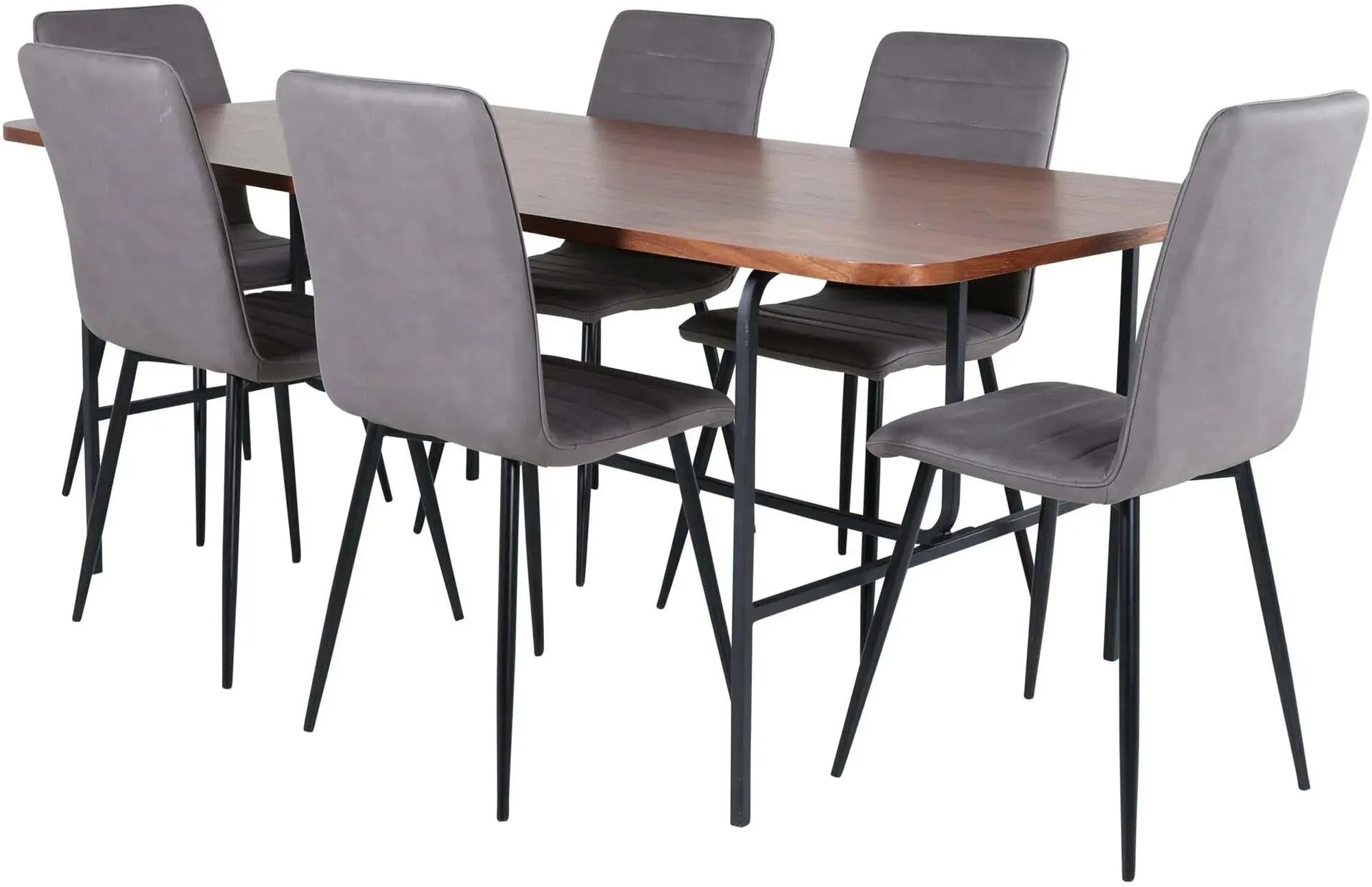 Modernes Uno Esszimmerset für 6, 200cm Tisch von Venture Home.