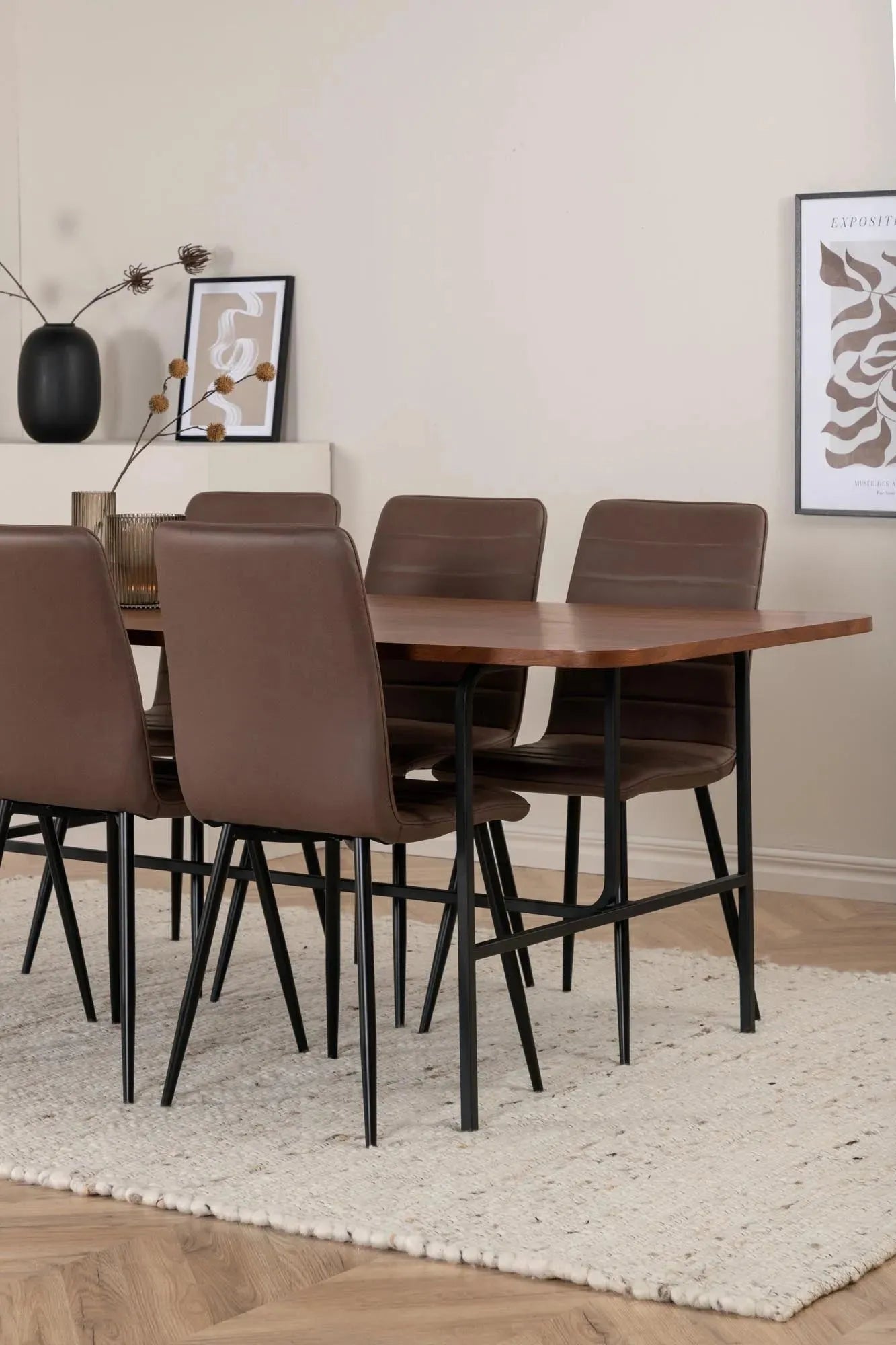 Elegantes Uno Esszimmerset für 6 Personen, 200cm Tisch von Venture Home.