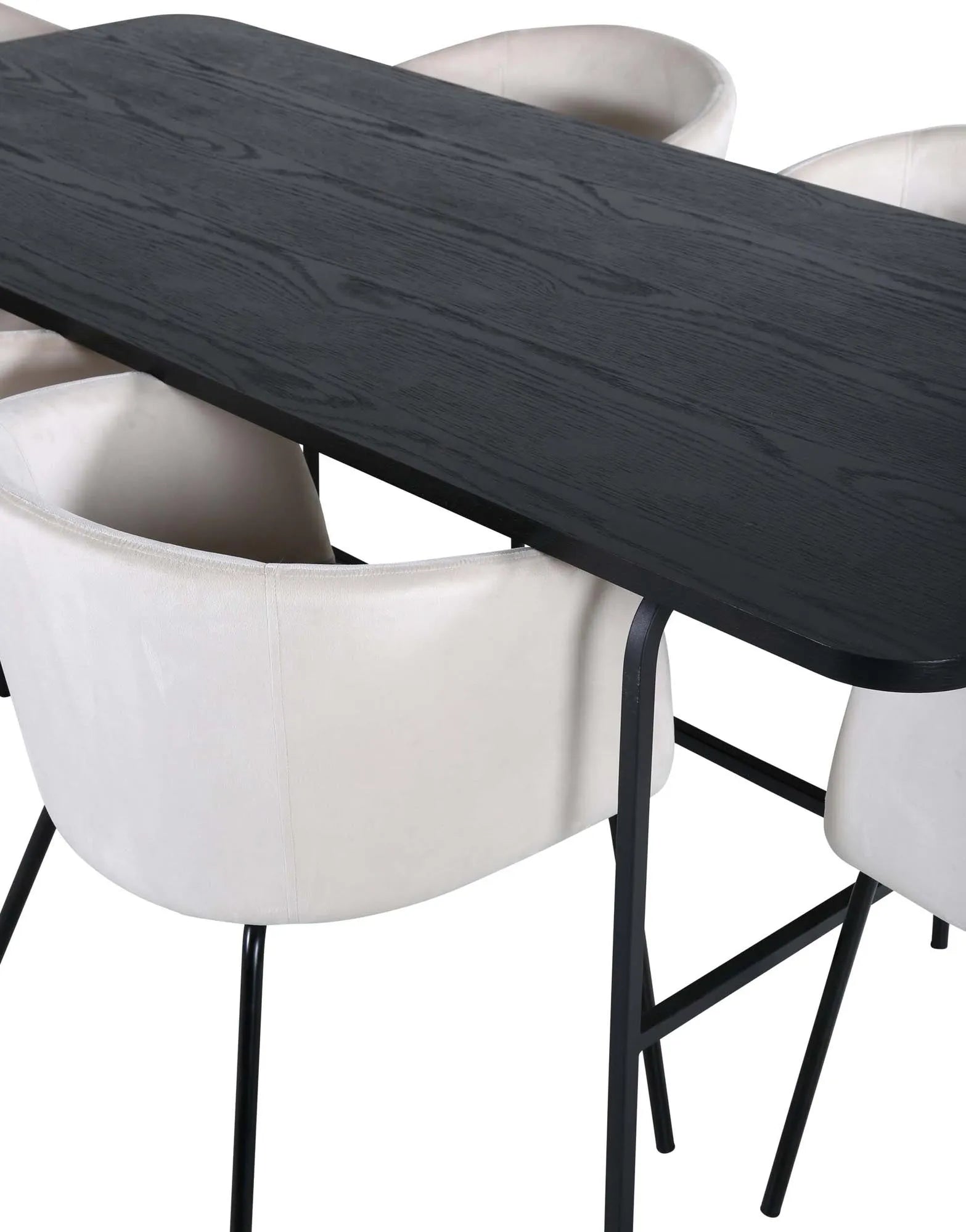 Modernes Uno Esszimmerset mit 6 Berit Stühlen, 200cm, von Venture Home.