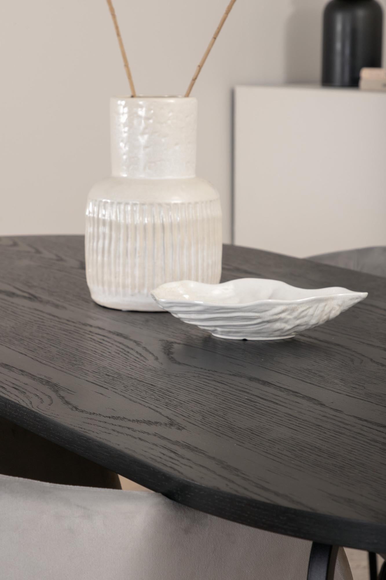 Skate Esszimmerset + Berit 200cm/4St. in Schwarzgrau präsentiert im Onlineshop von KAQTU Design AG. Esszimmerset ist von Venture Home