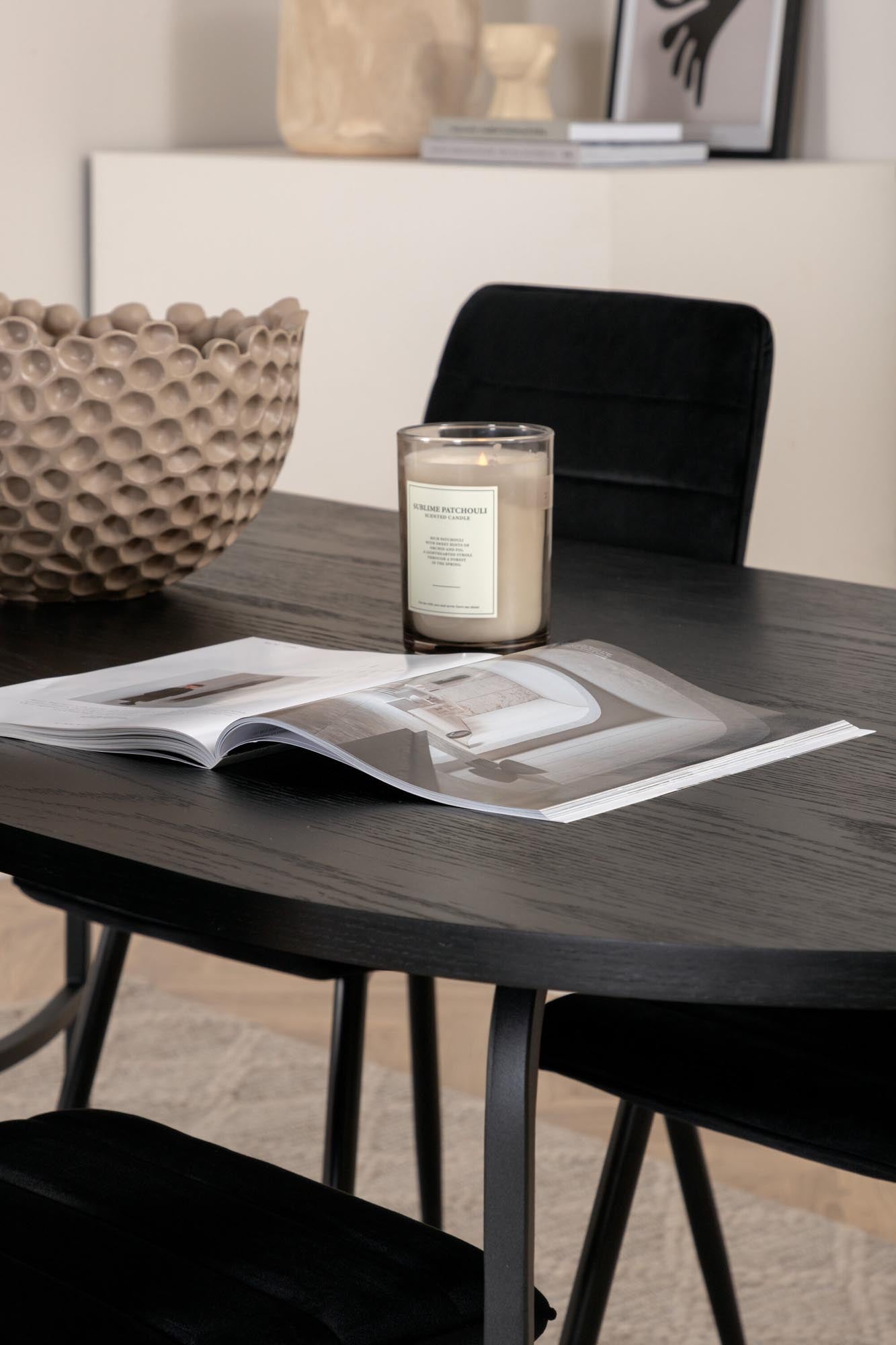 Skate Esszimmerset + Windu 200cm/4St. in Schwarz präsentiert im Onlineshop von KAQTU Design AG. Esszimmerset ist von Venture Home