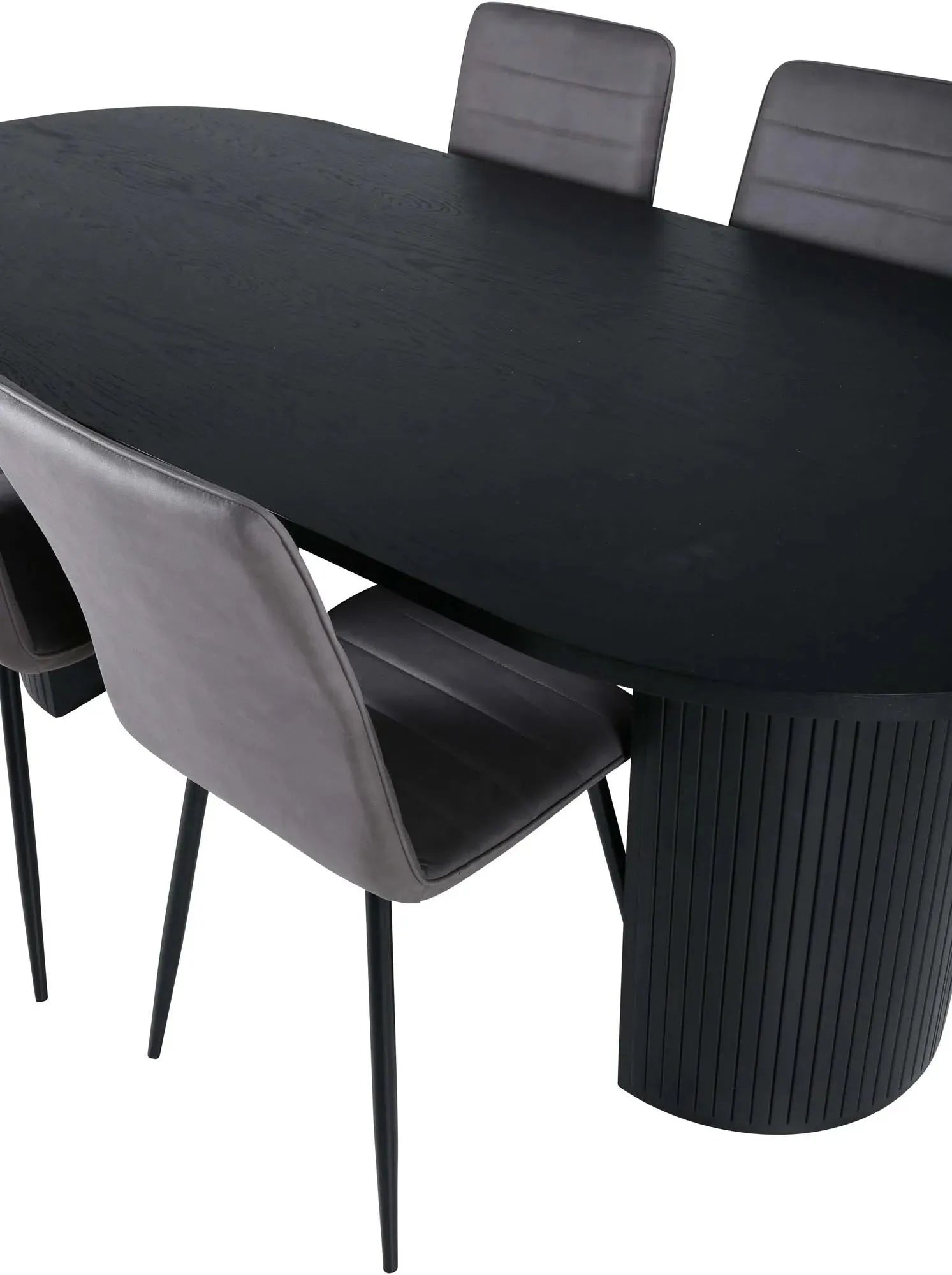 Stilvolles Bianca Esszimmerset 200cm mit 4 Stühlen von Venture Home.