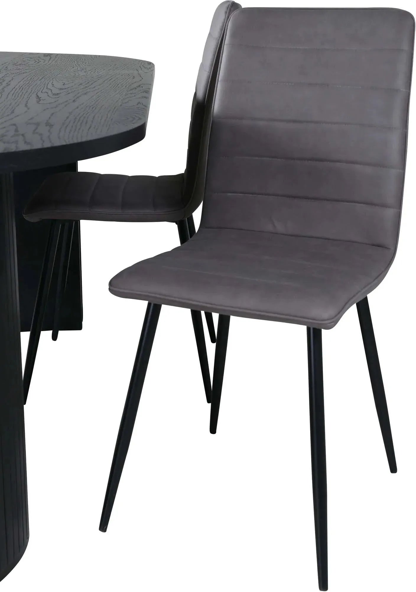 Modernes Bianca Esszimmerset 200cm mit 4 Stühlen von Venture Home.