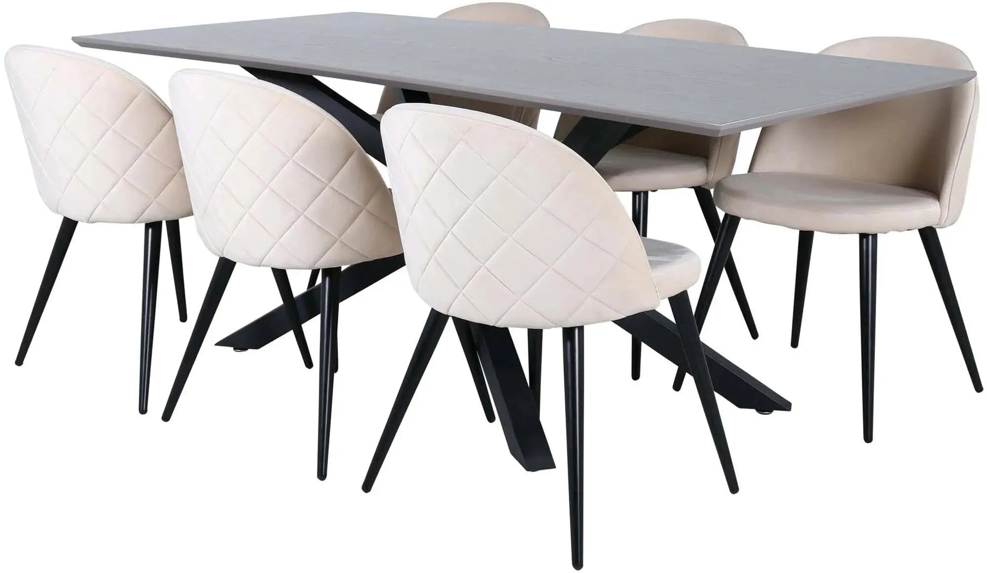 Luxuriöses Piazza Esszimmerset: Velvet-Design für zeitlose Raffinesse.