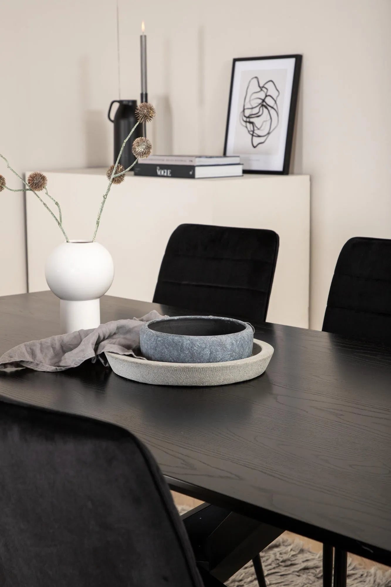 Modernes Piazza Esszimmerset: 180cm Tisch & 6 Windu Stühle von Venture.