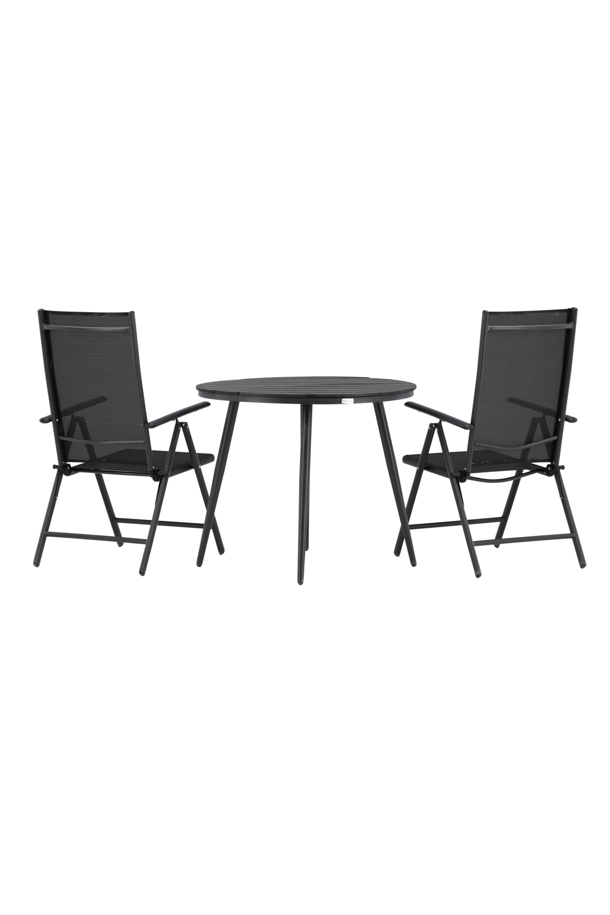 Break Outdoor-Tischset ⌀90cm/2St. in Schwarz präsentiert im Onlineshop von KAQTU Design AG. Gartentischset ist von Venture Home