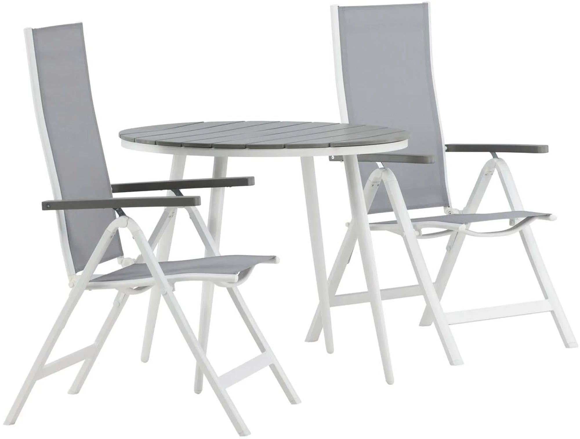 Stilvolles Outdoor-Set: Break Tisch & Albany Stühle von Venture Home.