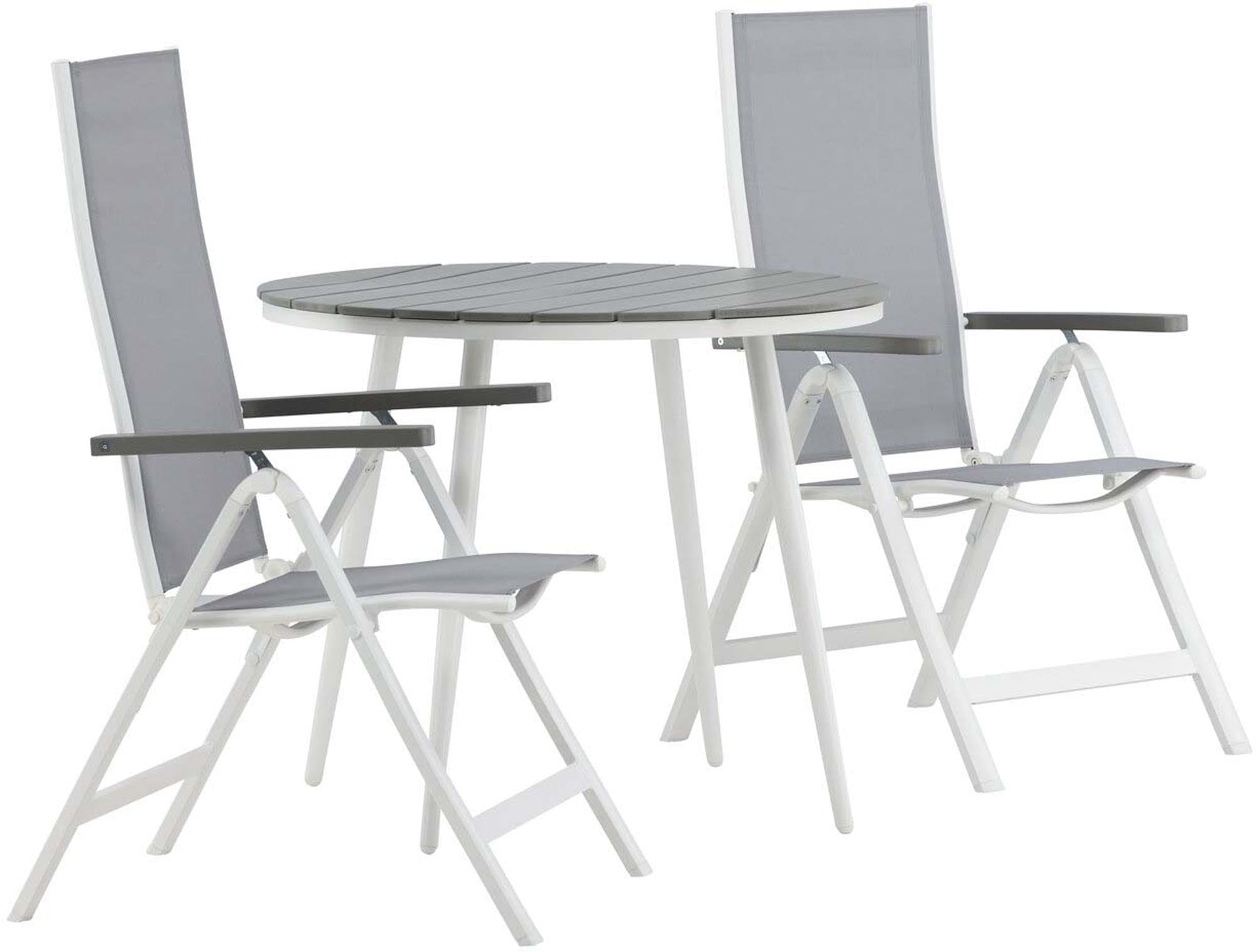 Stilvolles Outdoor-Set: Break Tisch & Albany Stühle von Venture Home.