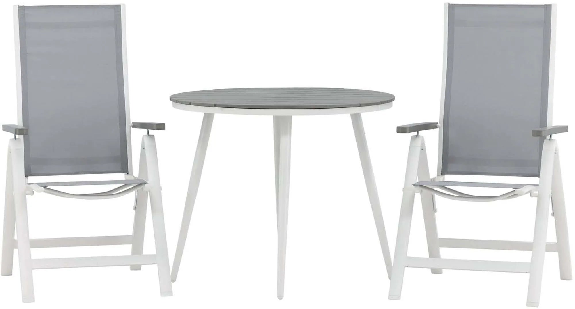 Elegantes Break Tischset mit Albany Stühlen für stilvolle Gärten.