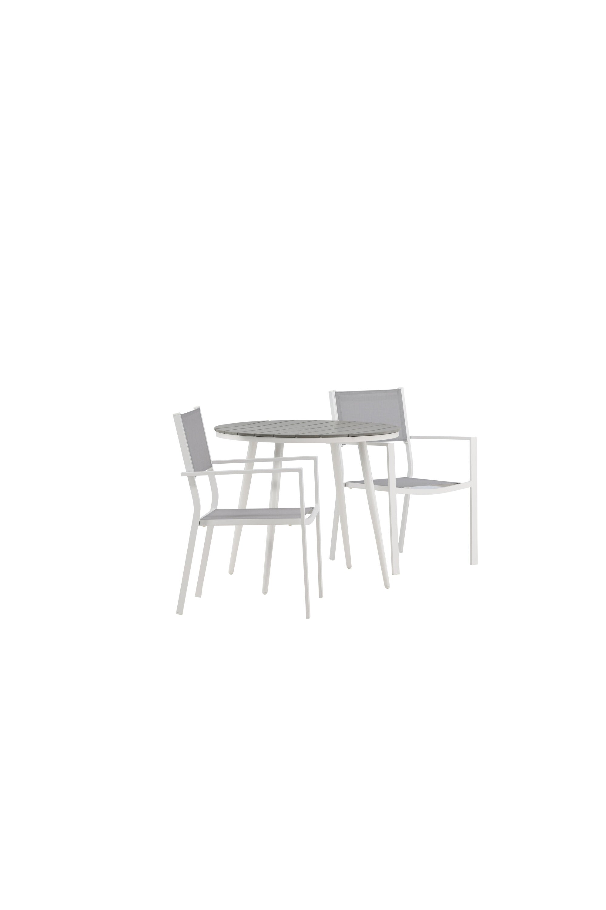 Break Outdoor-Tischset + Copacabana ⌀90cm/2St. in Grau präsentiert im Onlineshop von KAQTU Design AG. Gartentischset ist von Venture Home