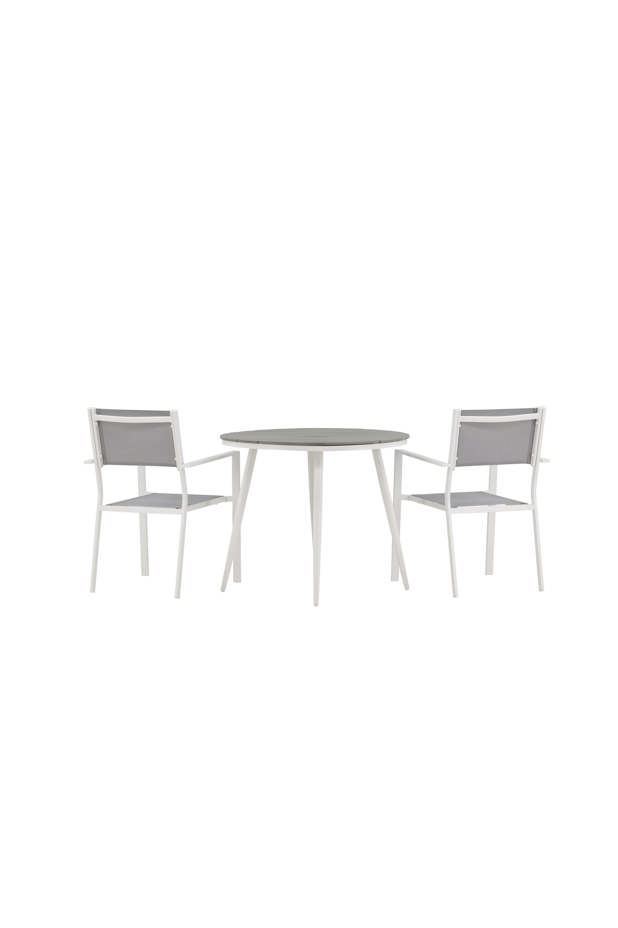 Break Outdoor-Tischset + Copacabana ⌀90cm/2St. in Grau präsentiert im Onlineshop von KAQTU Design AG. Gartentischset ist von Venture Home