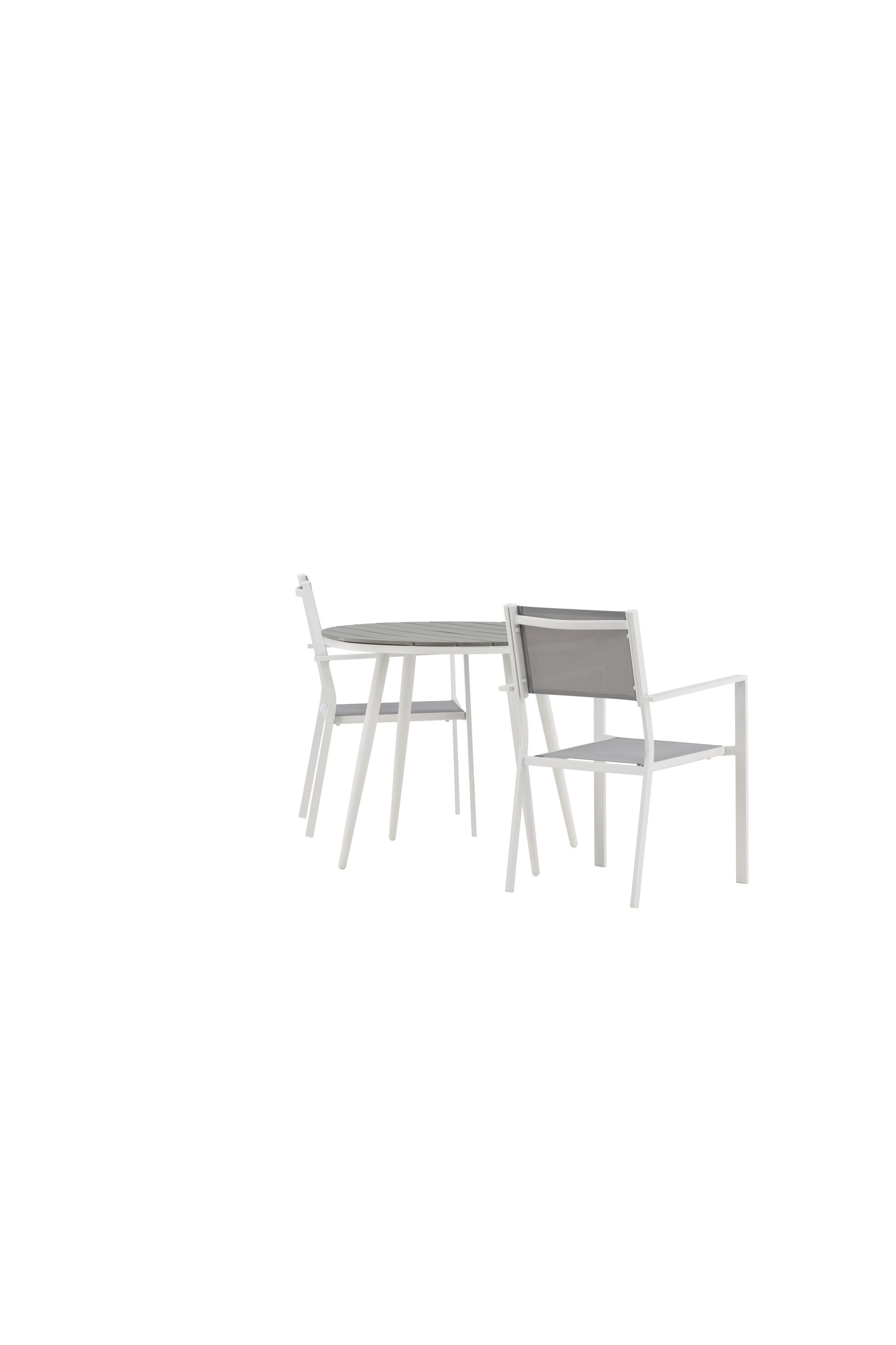 Break Outdoor-Tischset + Copacabana ⌀90cm/2St. in Grau präsentiert im Onlineshop von KAQTU Design AG. Gartentischset ist von Venture Home