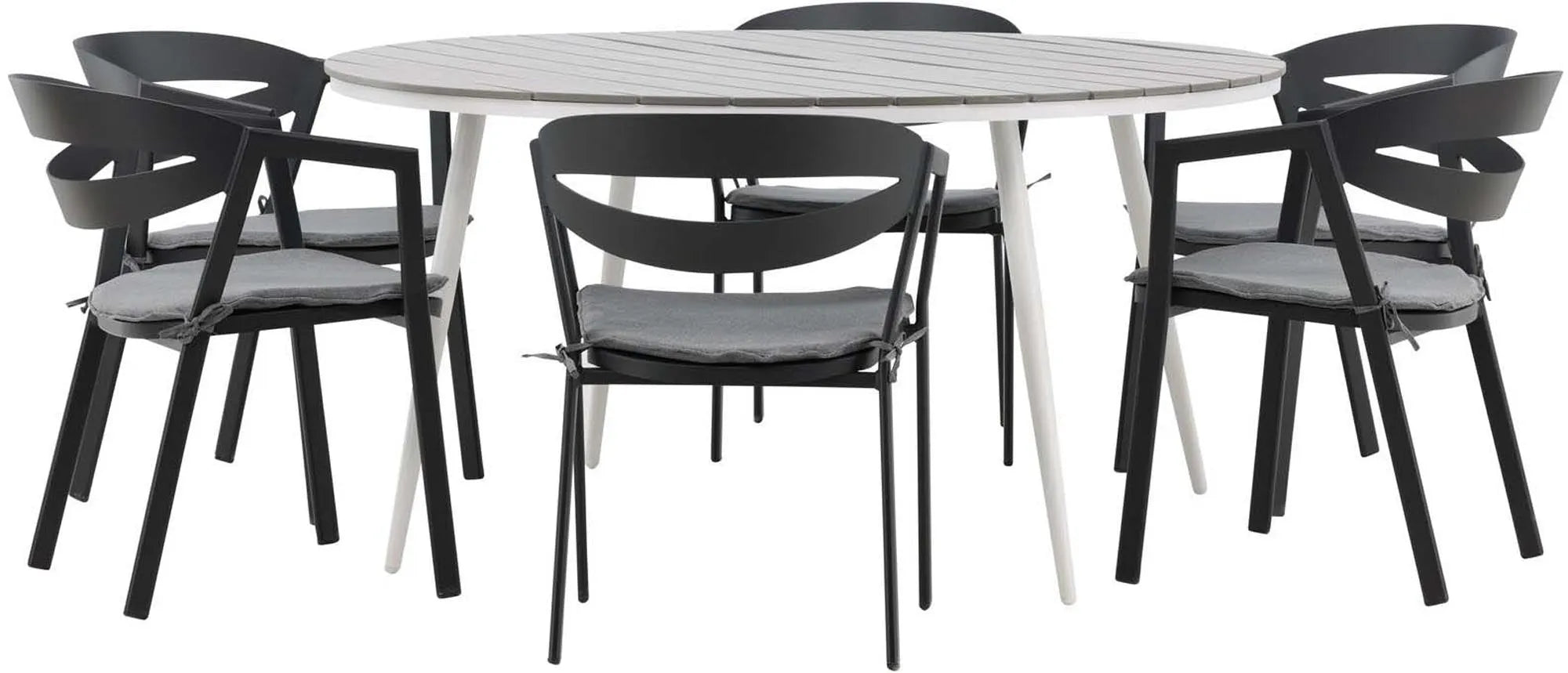 Robustes Venture Home Tischset für 6, perfekt für Gartenpartys.