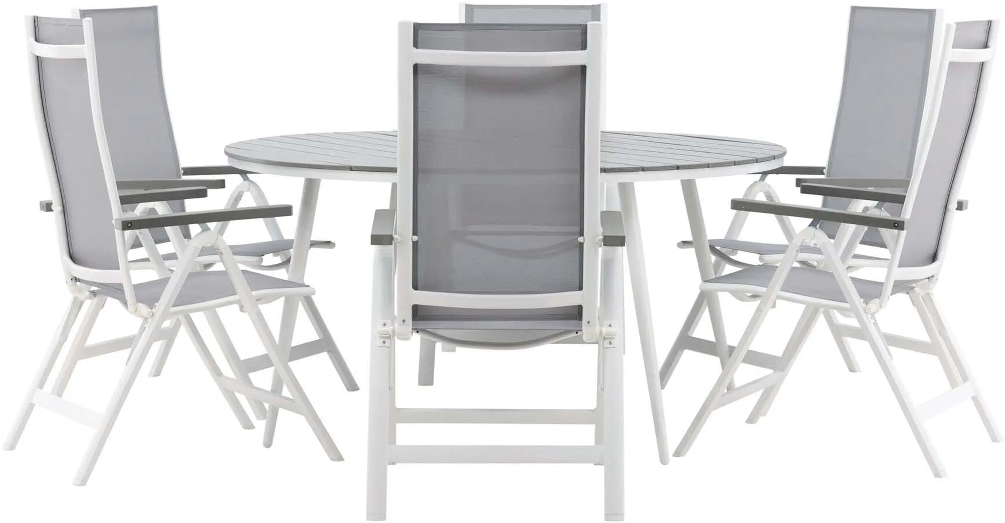 Robustes Venture Home Tischset für 6, perfekt für Gartenpartys.