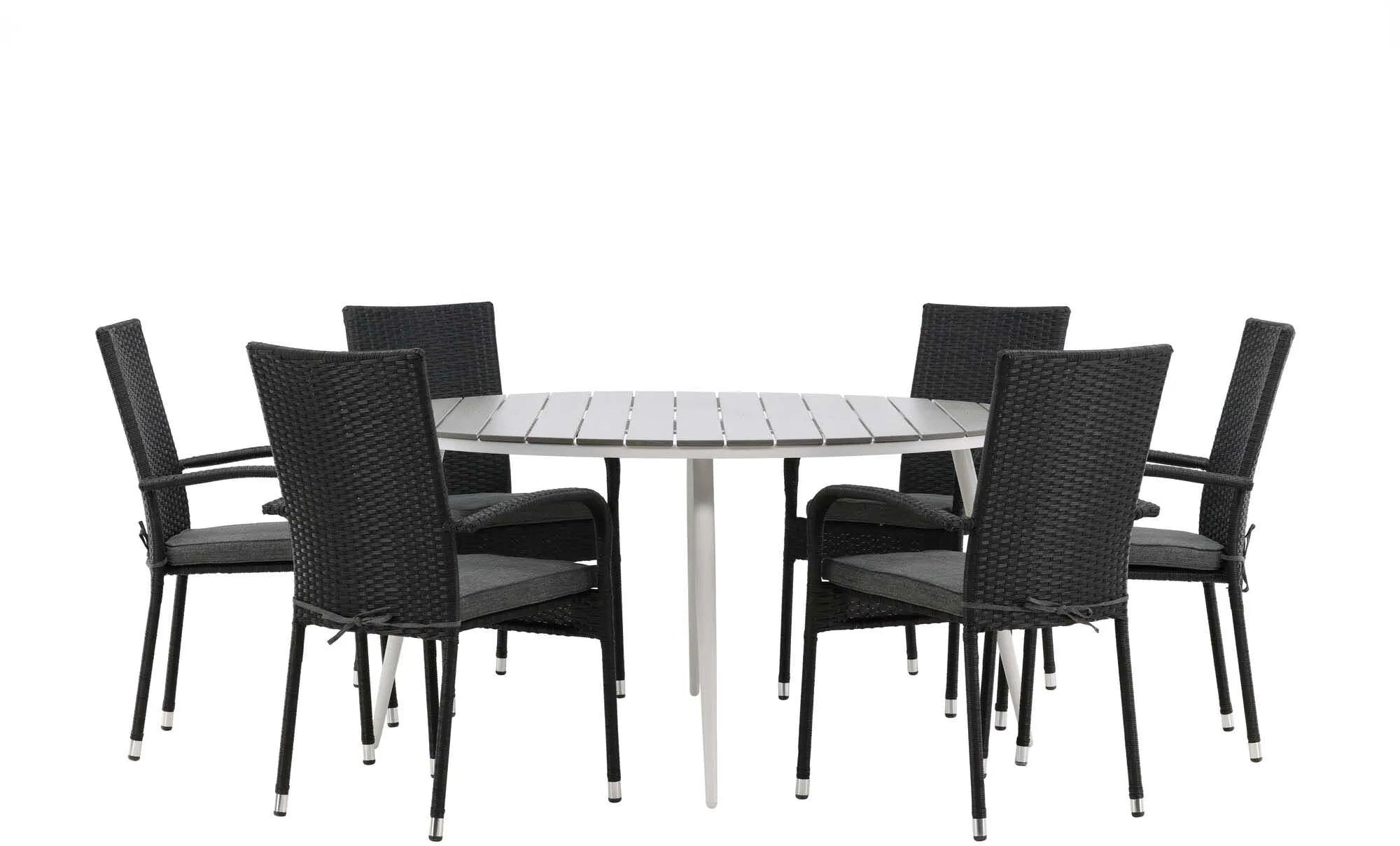 Elegantes Venture Home Tischset für 6, ideal für Outdoor-Dinner.