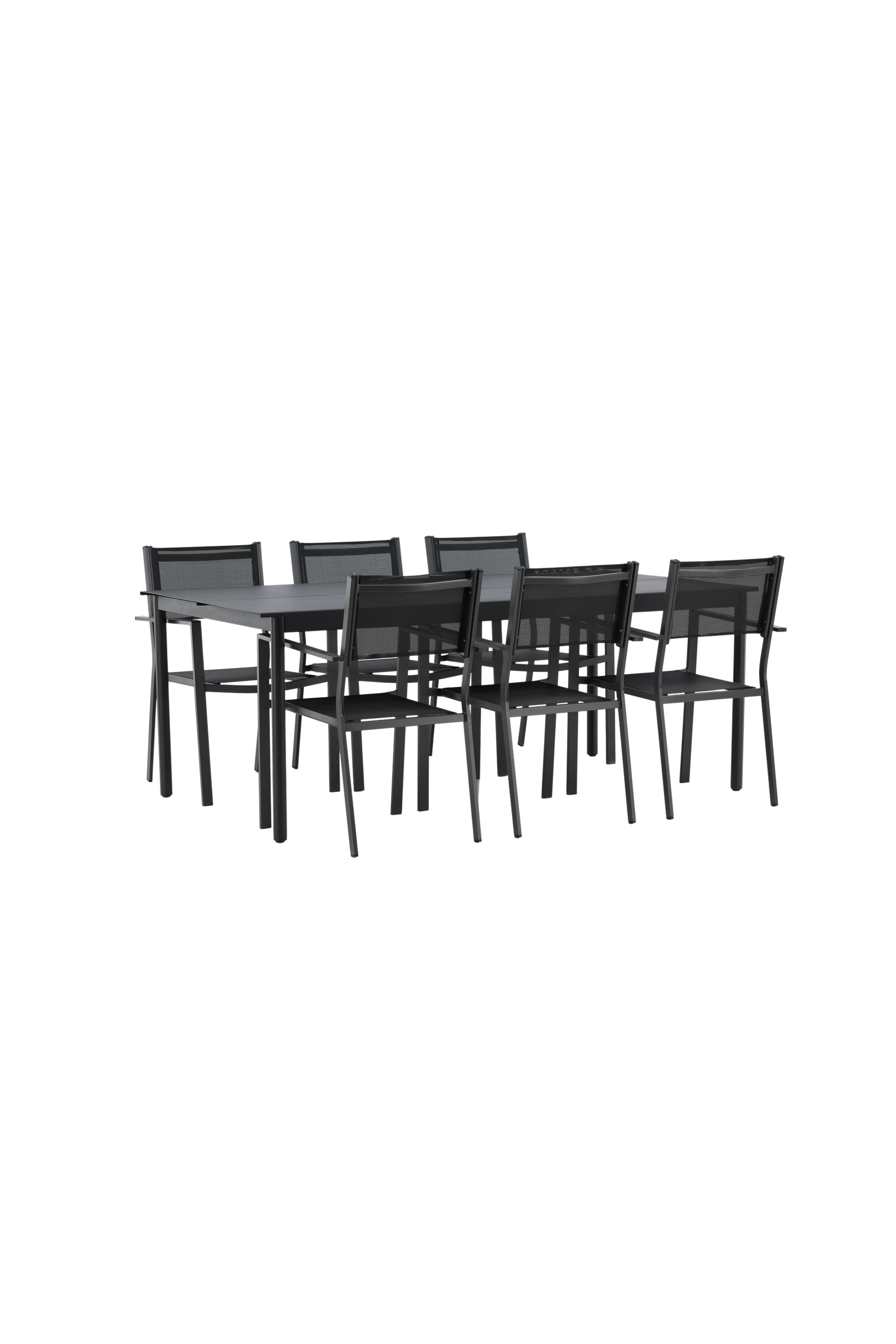 Modena Gartentisch Set in Schwarz präsentiert im Onlineshop von KAQTU Design AG. Gartentischset ist von Venture Home