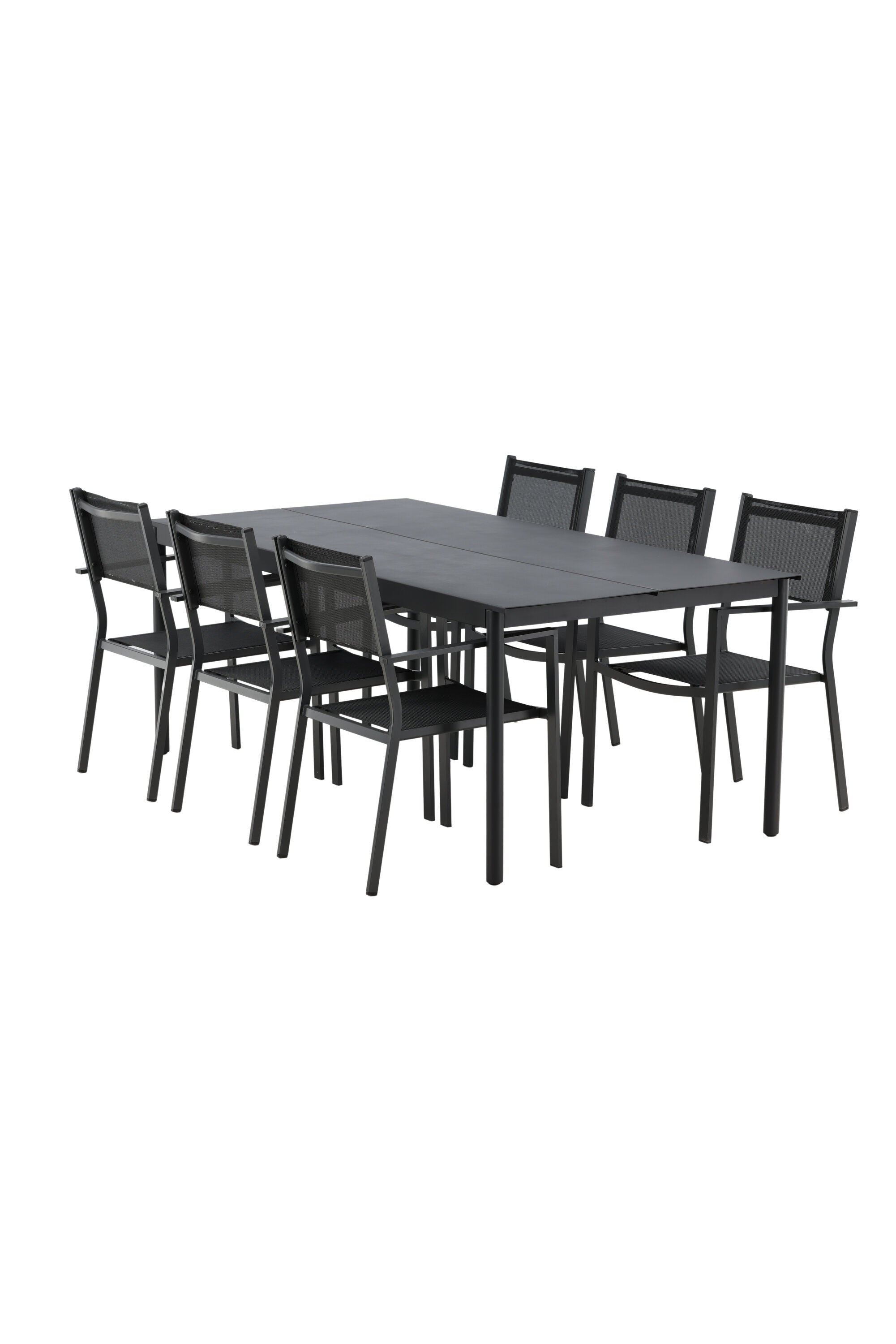 Modena Gartentisch Set in Schwarz präsentiert im Onlineshop von KAQTU Design AG. Gartentischset ist von Venture Home