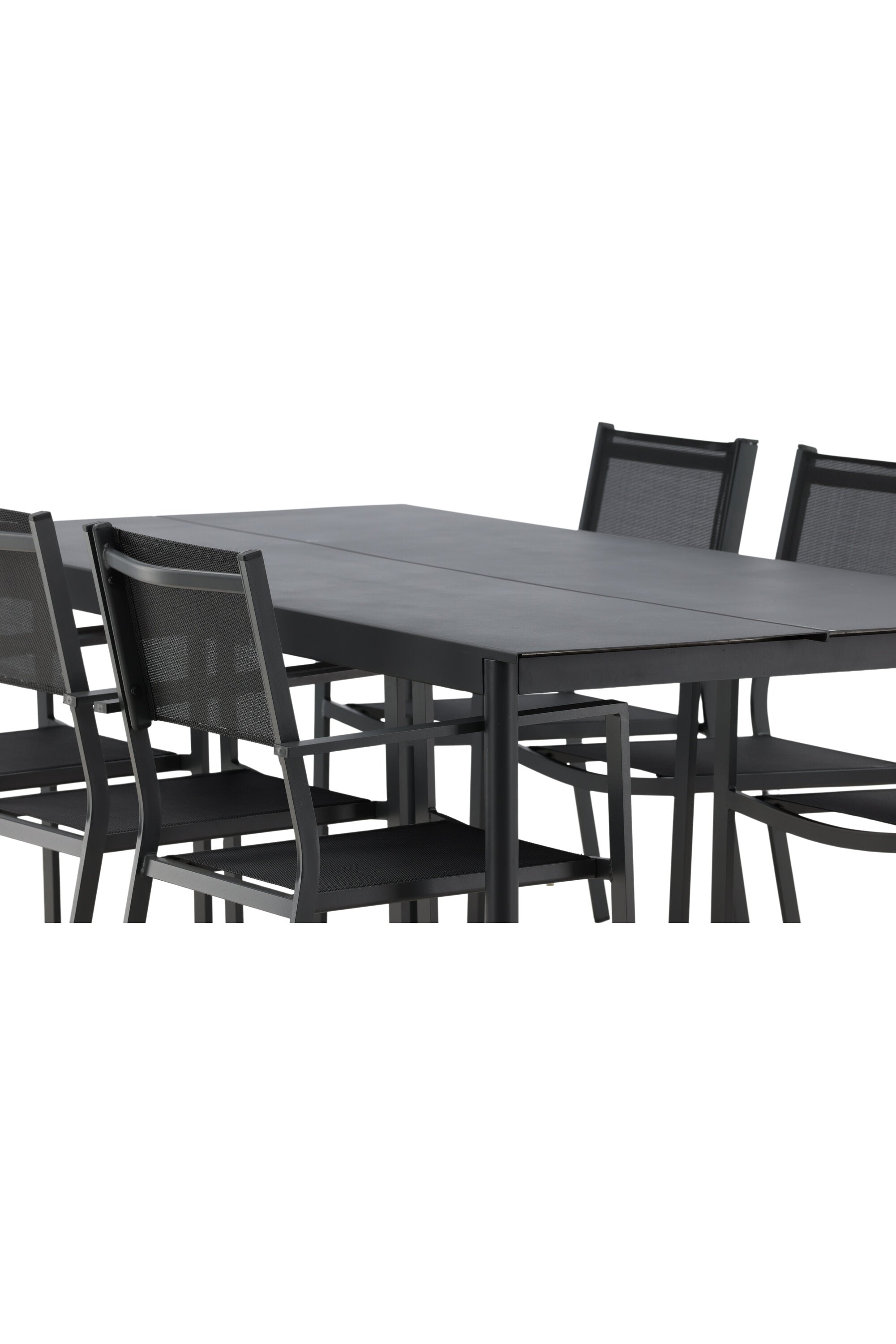 Modena Gartentisch Set in Schwarz präsentiert im Onlineshop von KAQTU Design AG. Gartentischset ist von Venture Home