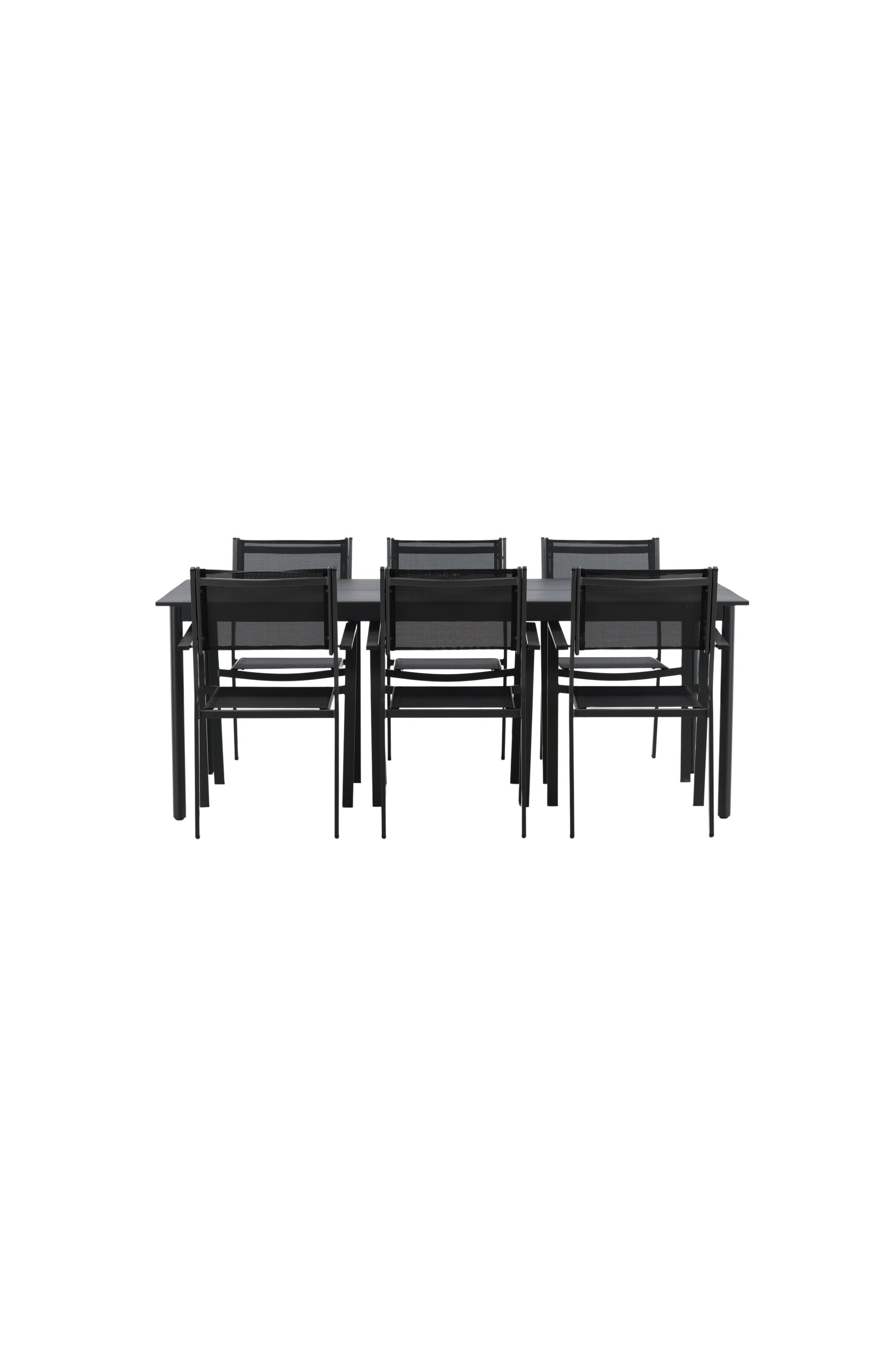 Modena Gartentisch Set in Schwarz präsentiert im Onlineshop von KAQTU Design AG. Gartentischset ist von Venture Home