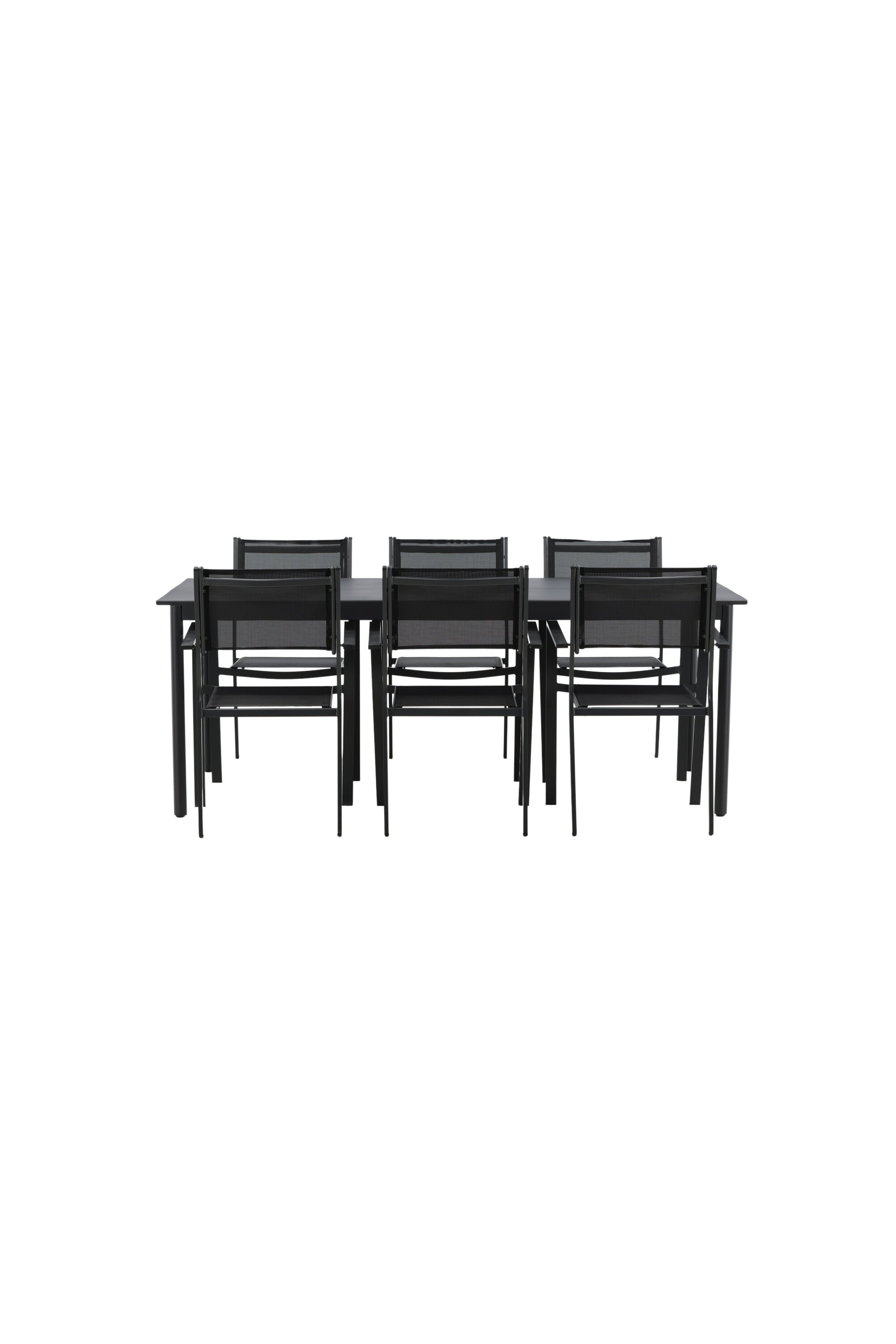 Modena Gartentisch Set in Schwarz präsentiert im Onlineshop von KAQTU Design AG. Gartentischset ist von Venture Home