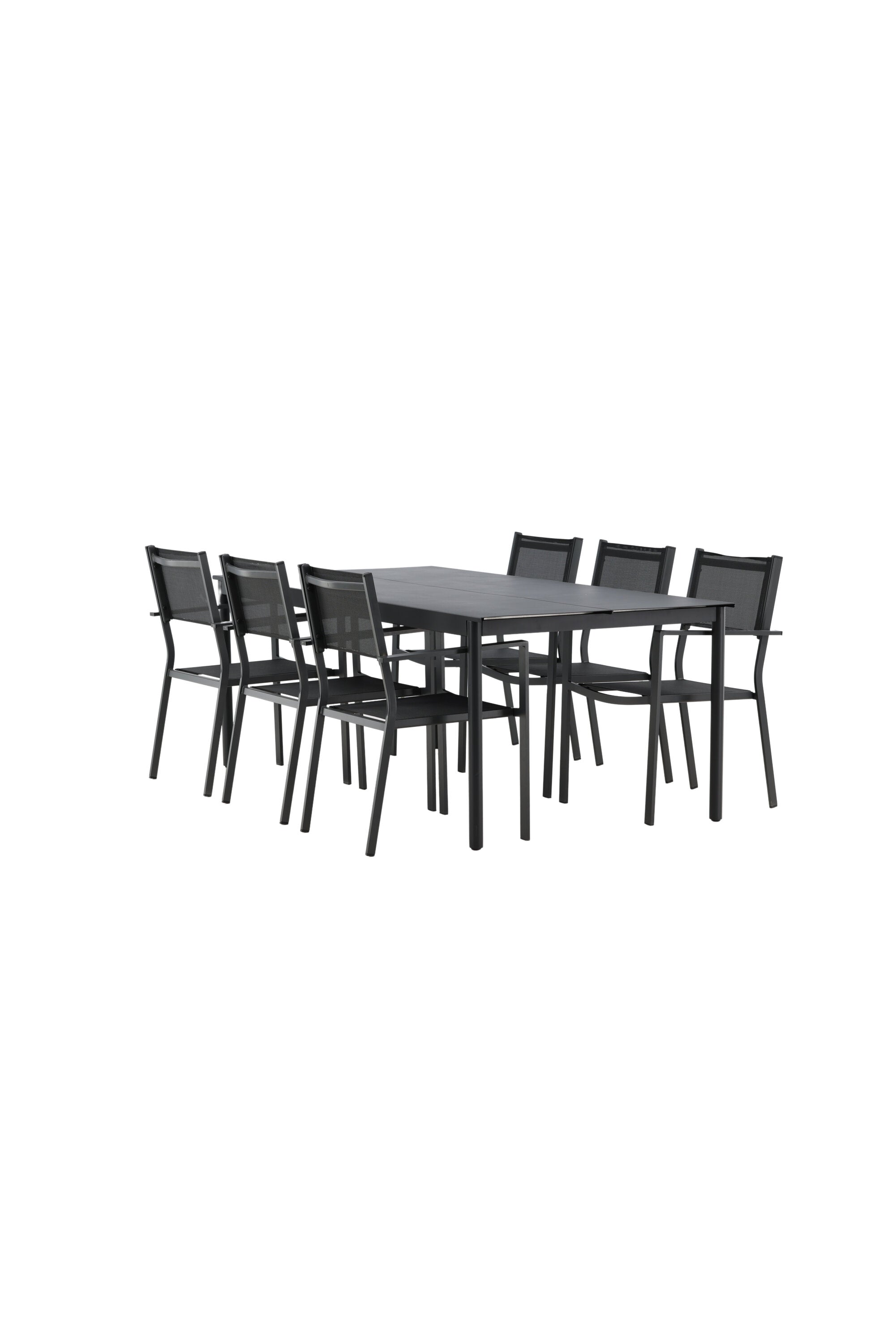Modena Gartentisch Set in Schwarz präsentiert im Onlineshop von KAQTU Design AG. Gartentischset ist von Venture Home
