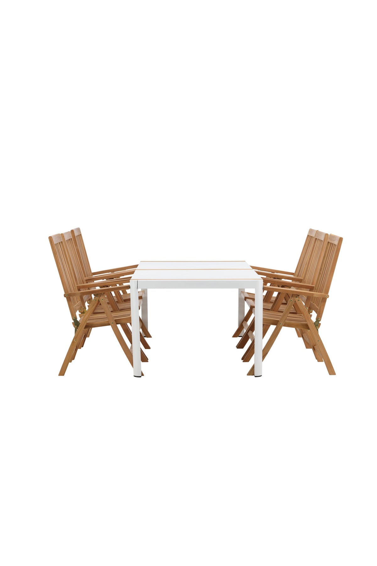 Togo Outdoor-Tischset + Kenya 200cm/6St. in Natur präsentiert im Onlineshop von KAQTU Design AG. Gartentischset ist von Venture Home