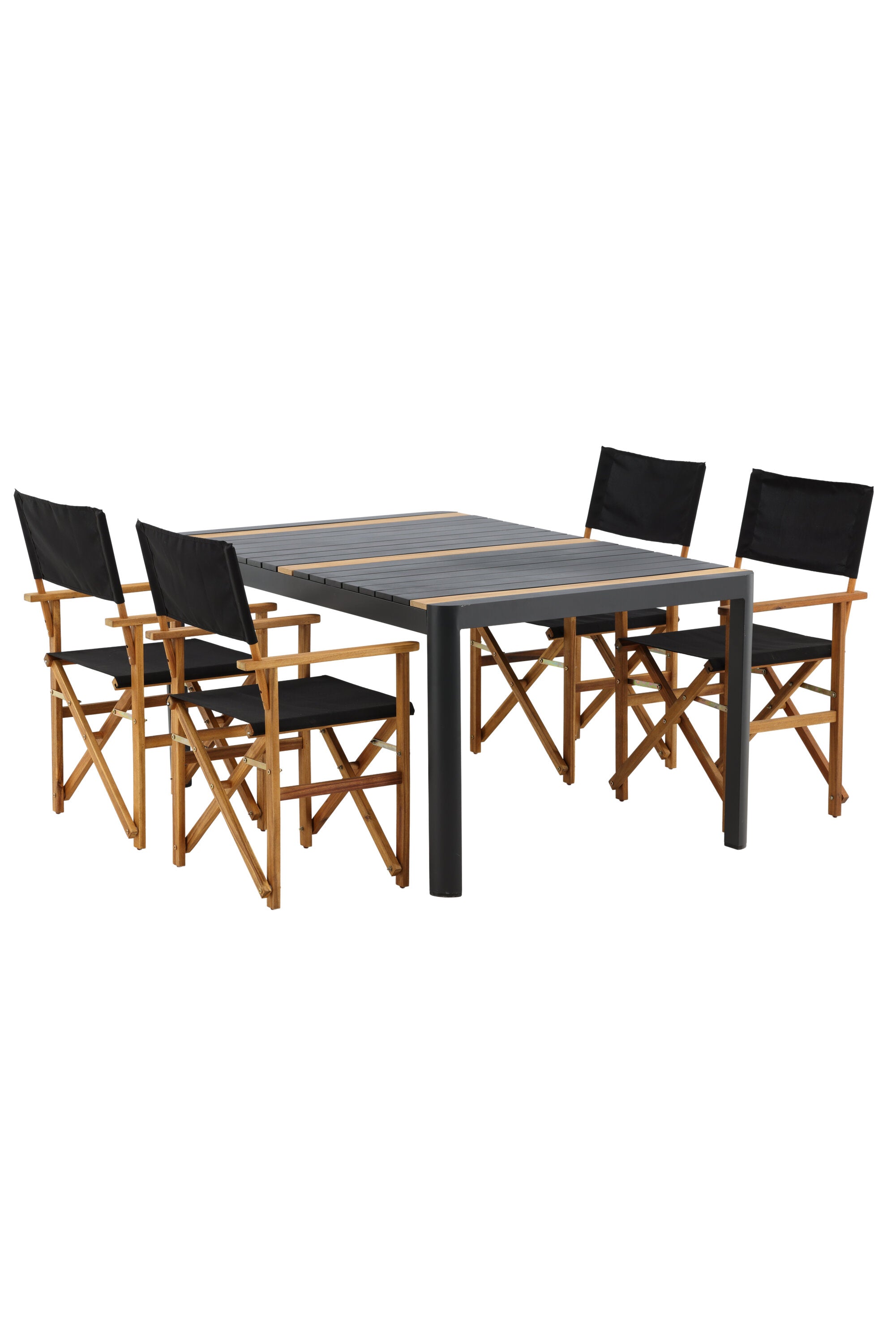 Togo Outdoor-Tischset + Marion 150cm/4St. in Natur präsentiert im Onlineshop von KAQTU Design AG. Gartentischset ist von Venture Home