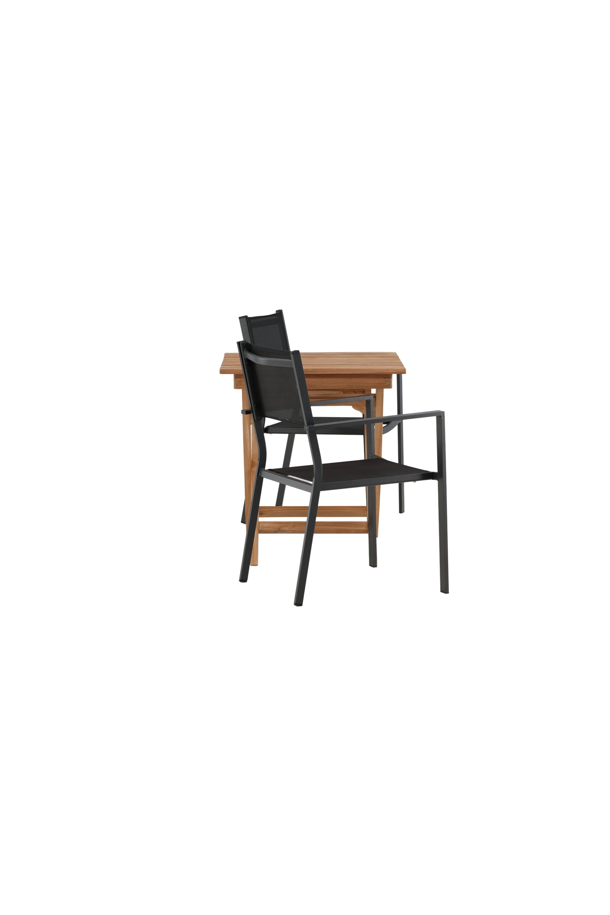Ghana Outdoor-Tischset + Copacabana 70cm/2St. in Schwarz präsentiert im Onlineshop von KAQTU Design AG. Gartentischset ist von Venture Home