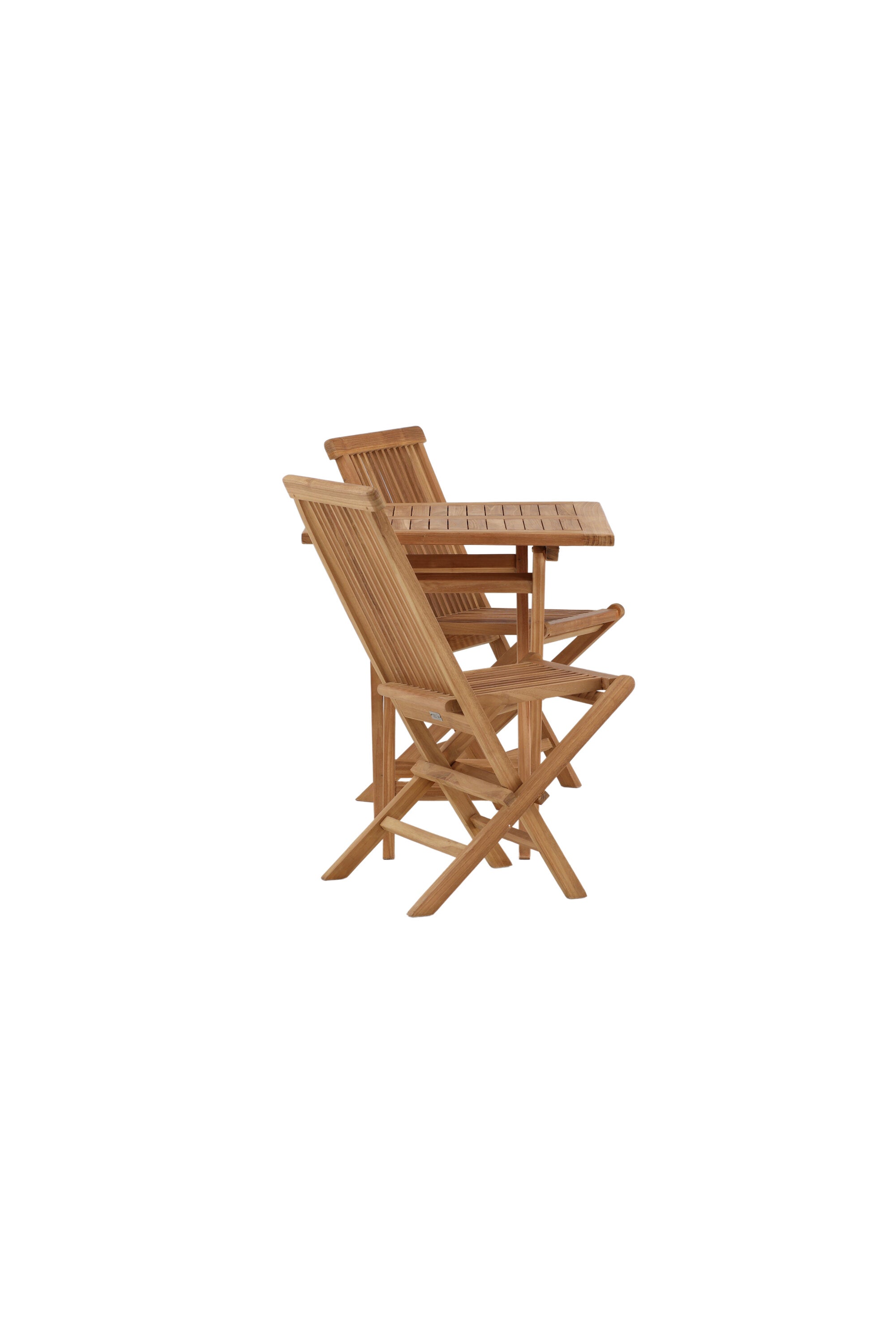 Kenya Outdoor-Klapptischset ohne Armlehene 70cm/2St. in Natur / Grau präsentiert im Onlineshop von KAQTU Design AG. Gartentischset ist von Venture Home